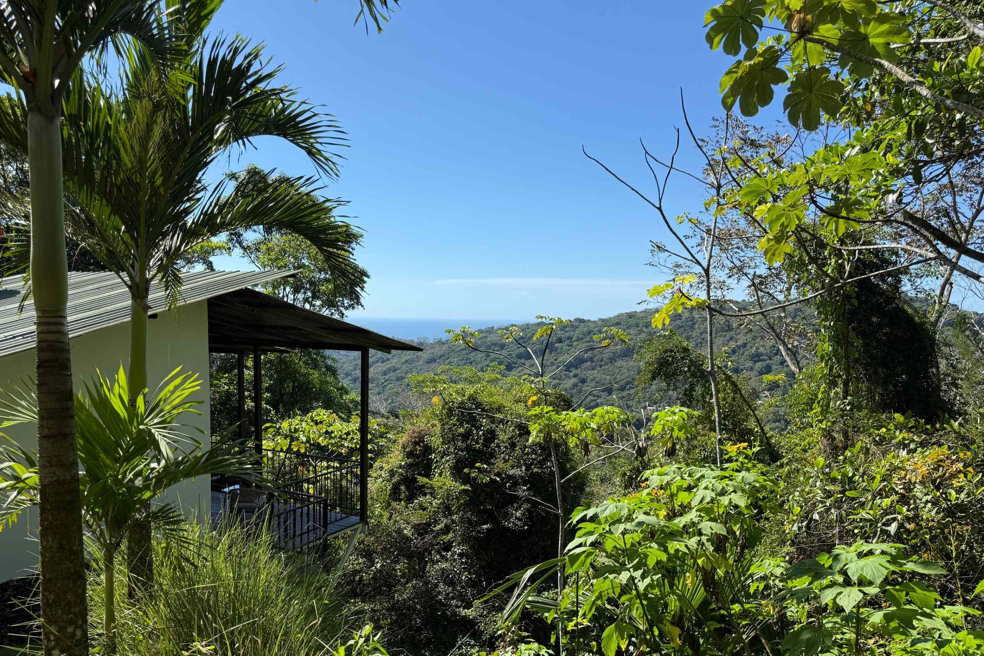 Totally Remodeled Coastal Jungle 2-Bedroom Sanctuary Home with Valley & Ocean Views in Lagunas above Dominical Costa Rica