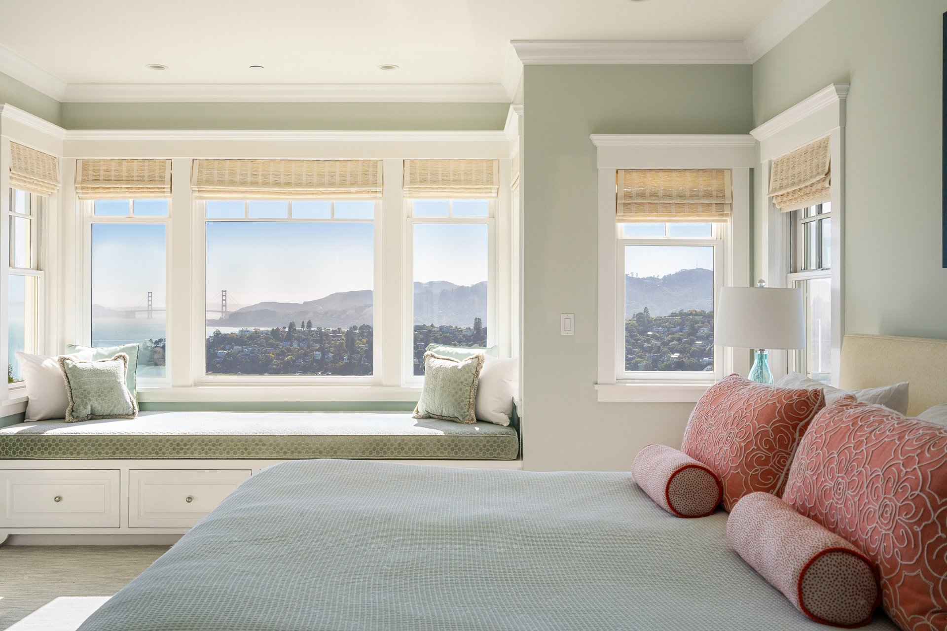 Exceptional East Coast-Inspired Estate with Sweeping Views of San Francisco and the Golden Gate Bridge