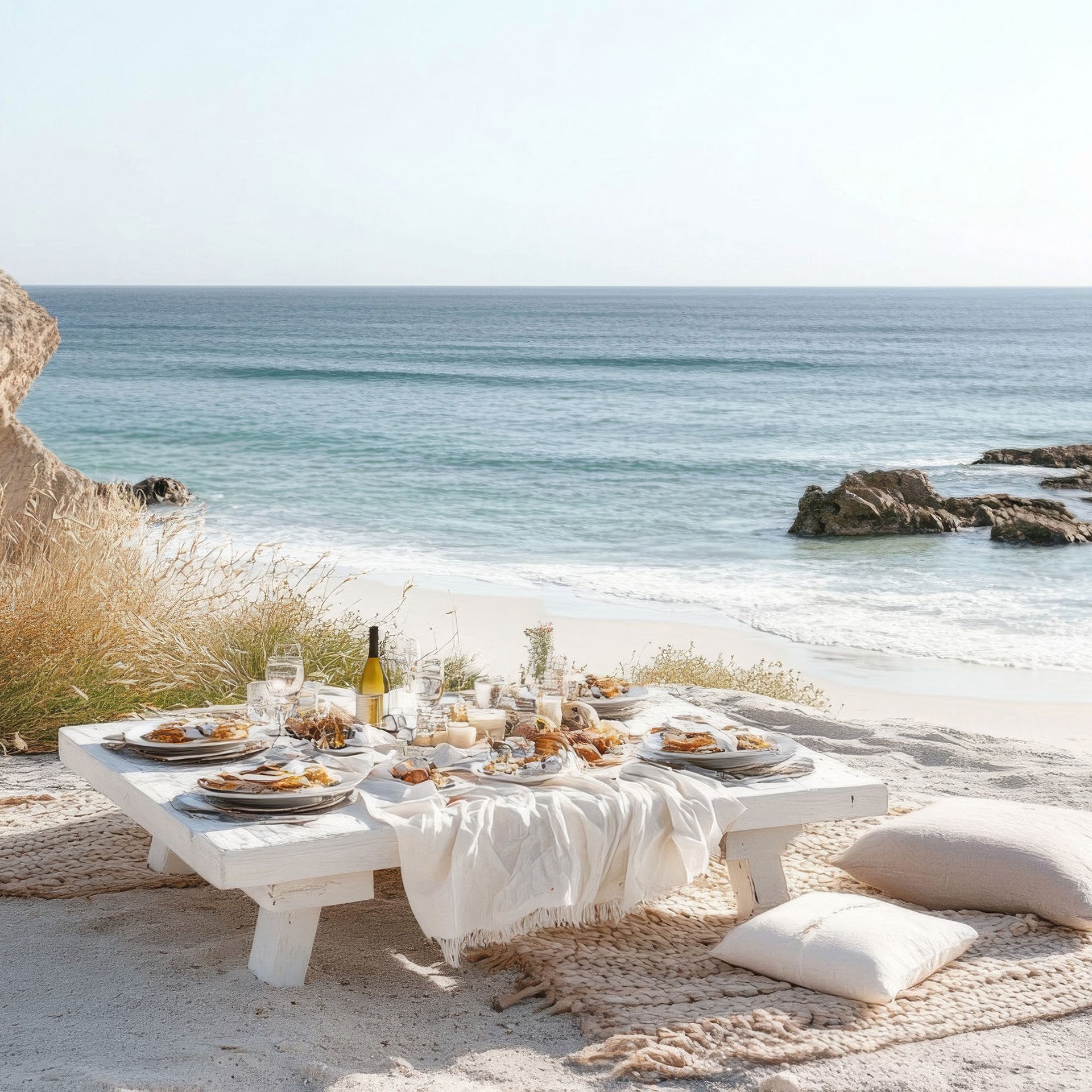 Picnic on beach