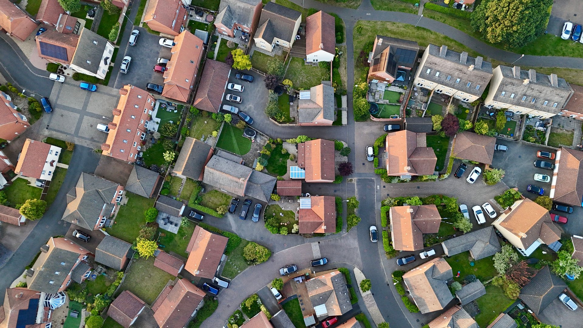house estate seen from above