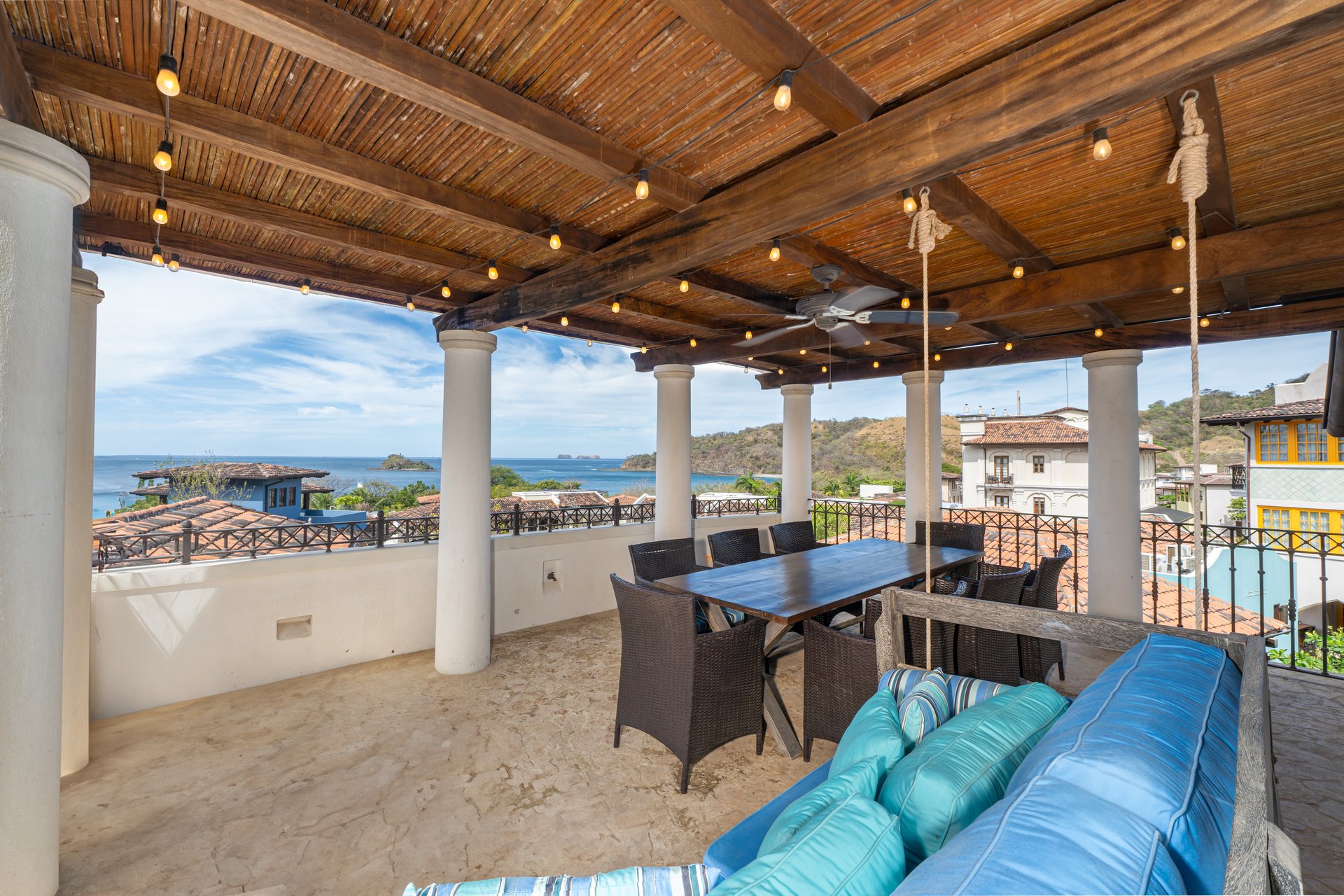 36 Plaza Carlota | Elegant Rooftop Flat with Ocean & Mountain Views in Downtown Las Catalinas