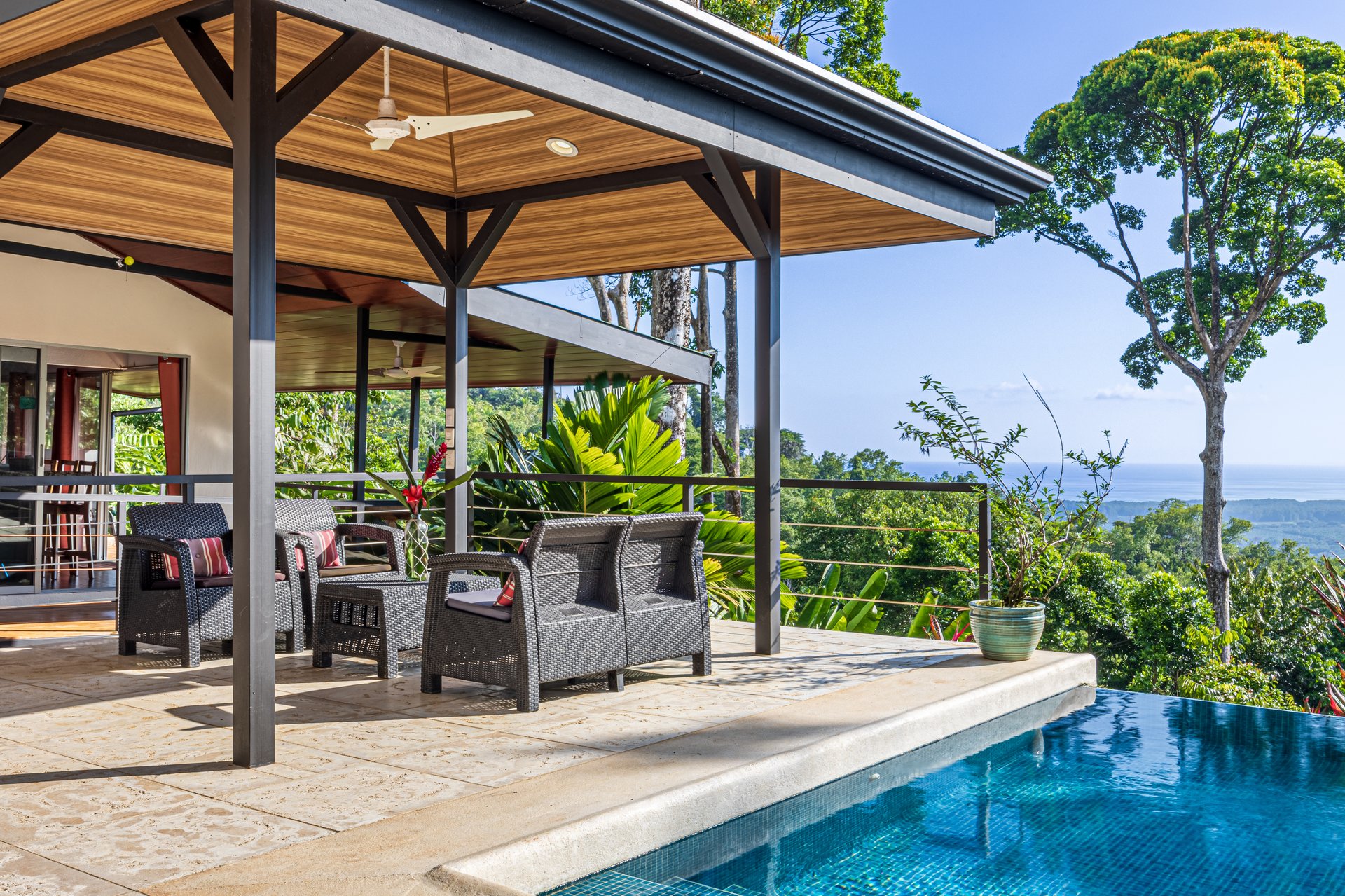 Casa OdiSea – Private Ocean View Estate with Waterfall Access in Portasol, Costa Rica