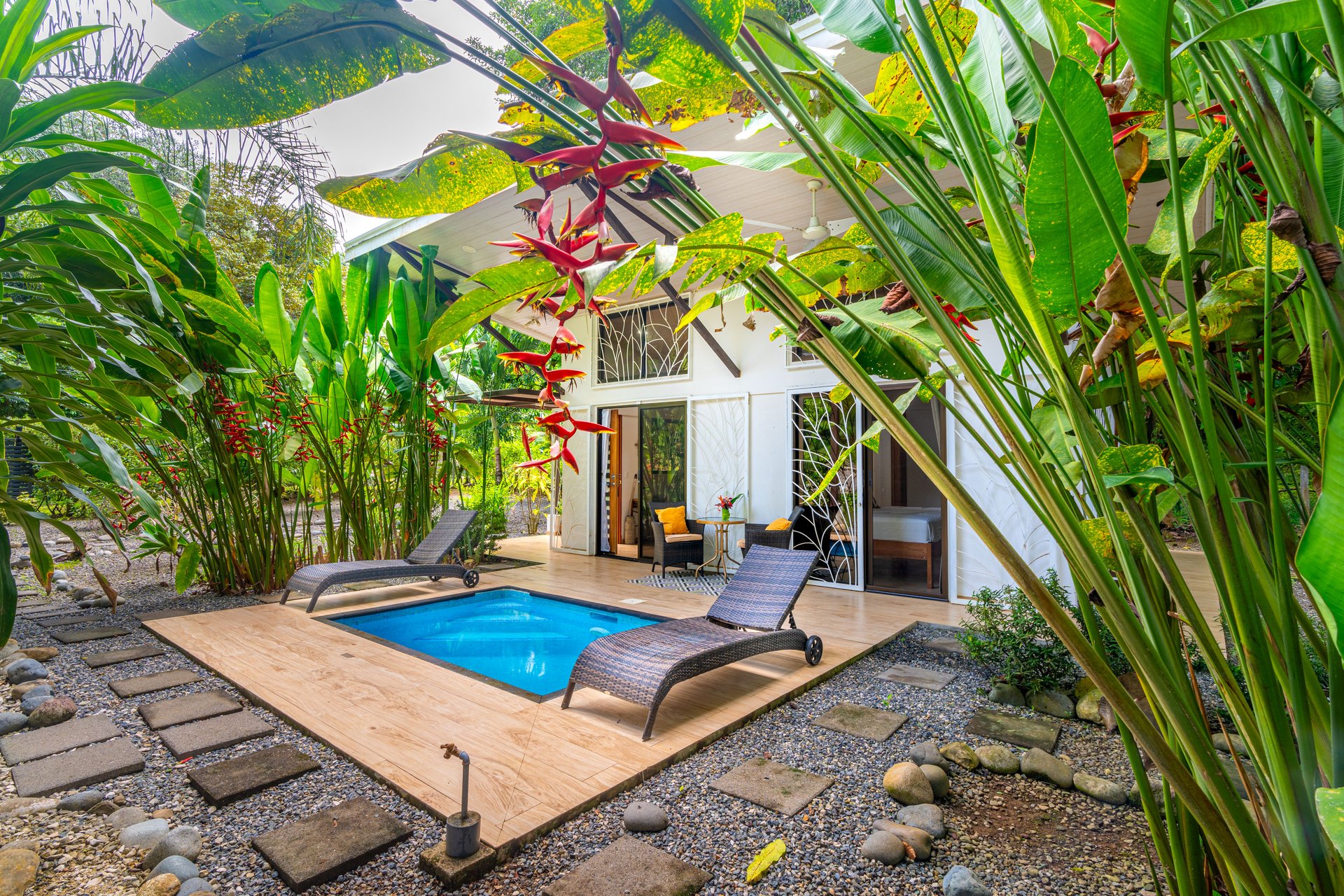 Tropical Modern Casita on ½ Acre / Saltwater Pool / Expansion Potential