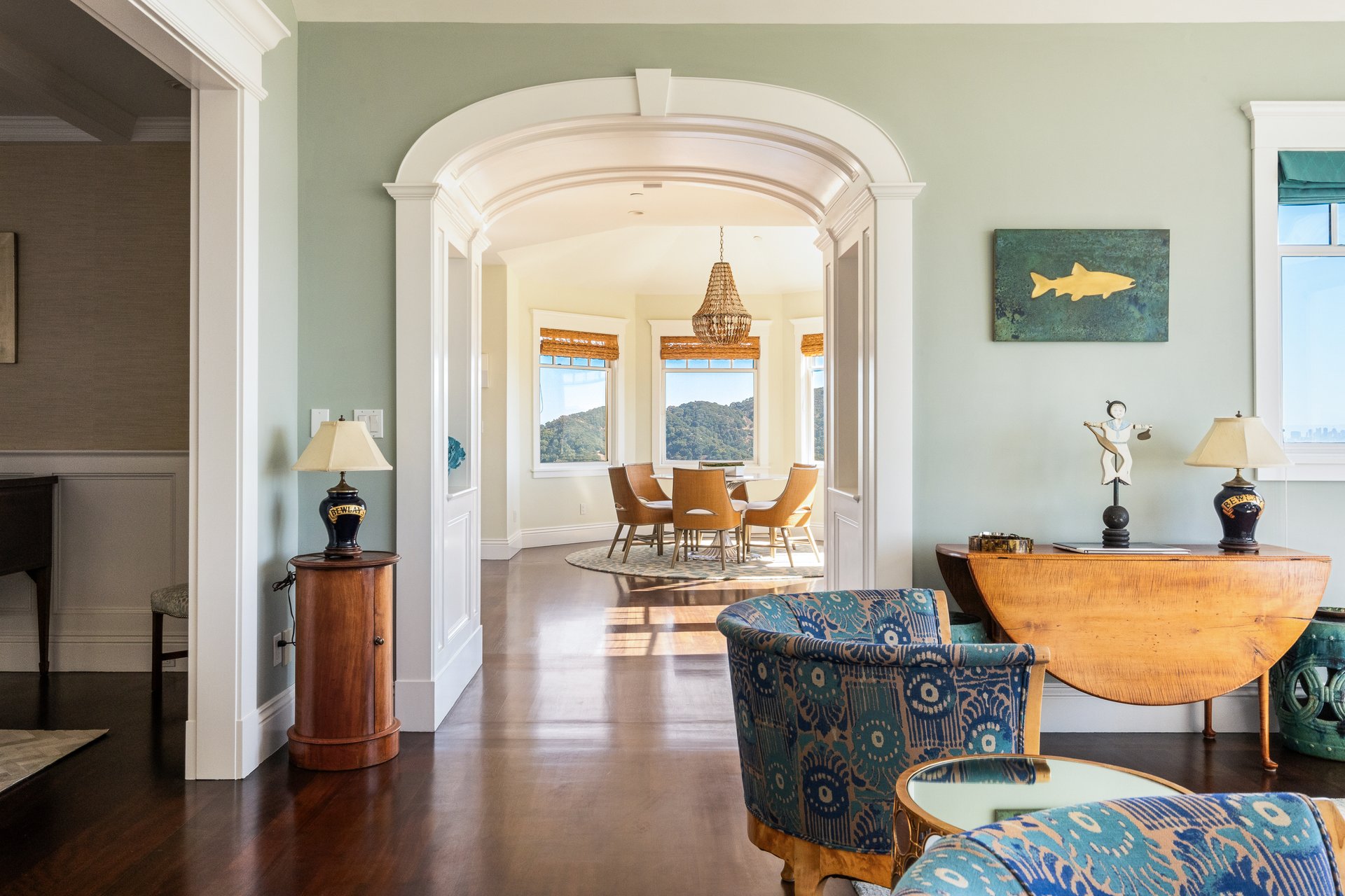 Exceptional East Coast-Inspired Estate with Sweeping Views of San Francisco and the Golden Gate Bridge