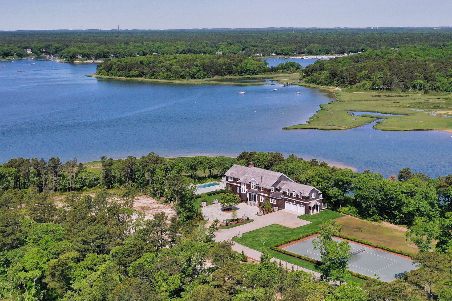 Custom Popponesset Bay Waterfront Residence