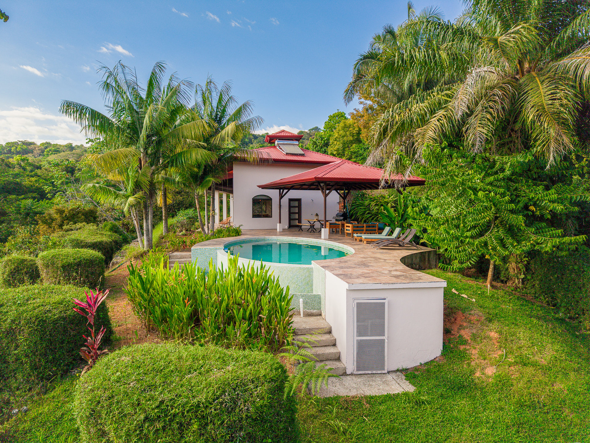 Sunset Ocean View Home on 2.6 Acres Platanillo