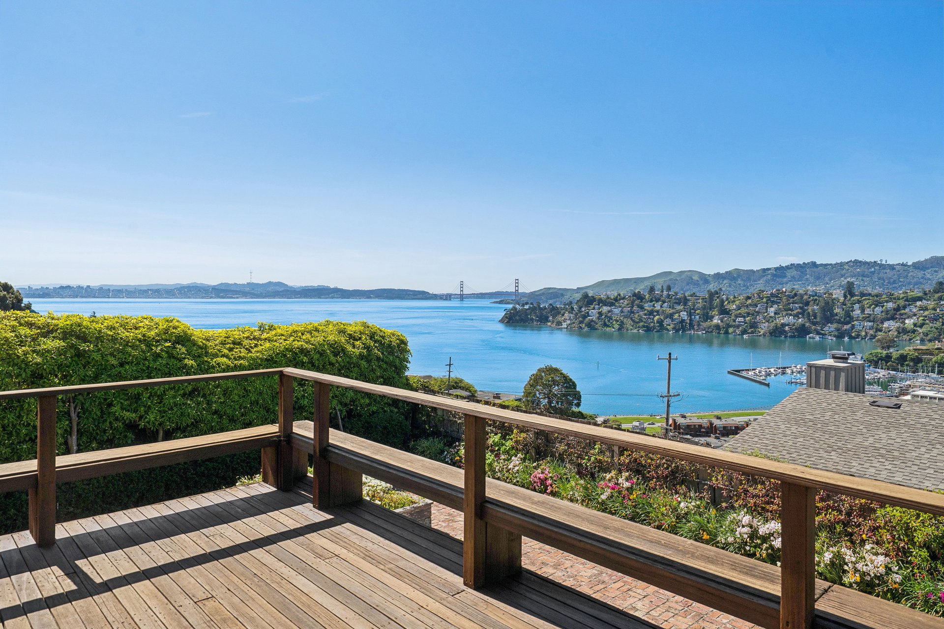 Spectacular Views of the Bay and Golden Gate Bridge