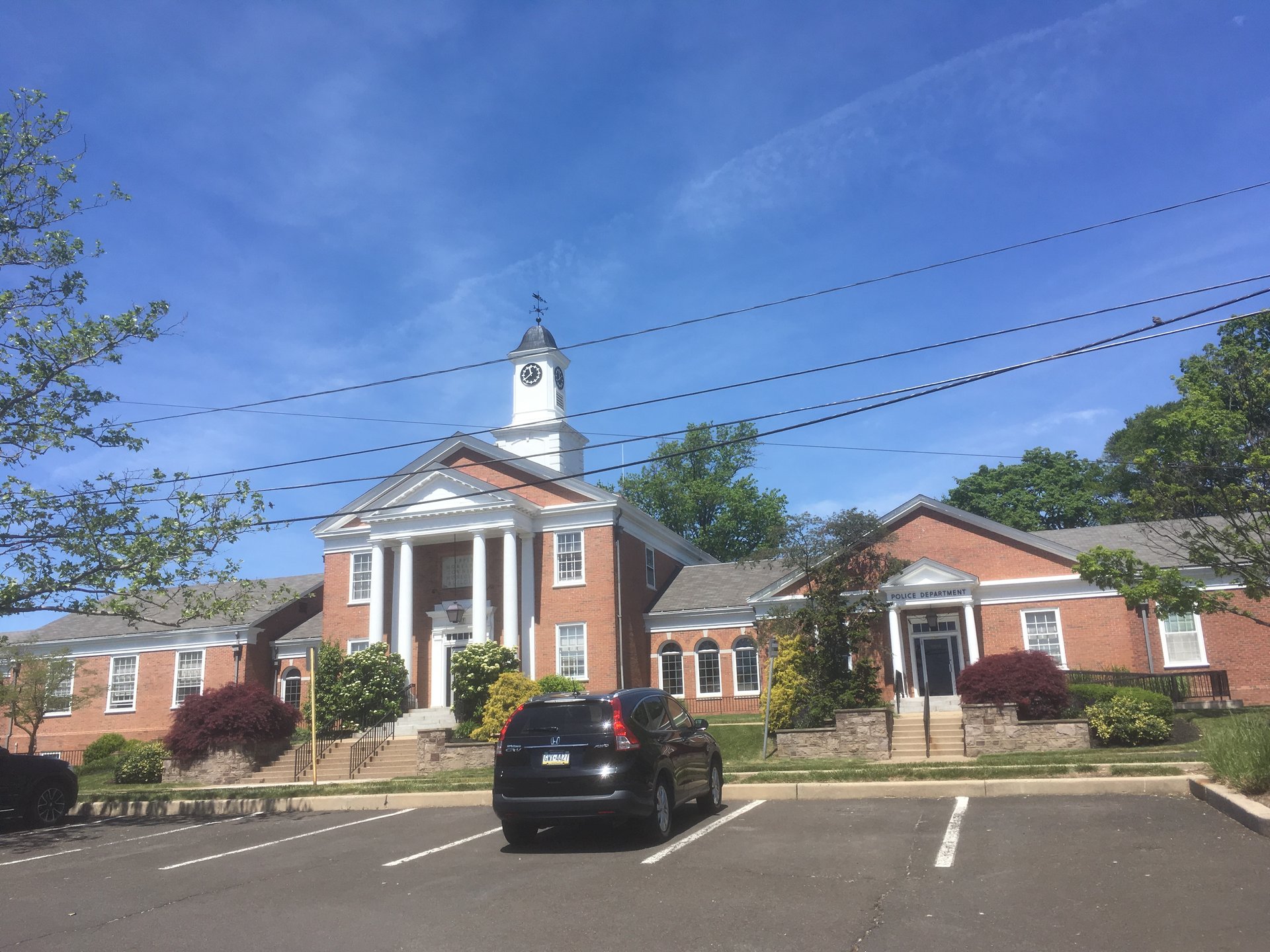 Upper Moreland Township municipal building, a brick building with a white cupola, in Willow Grove