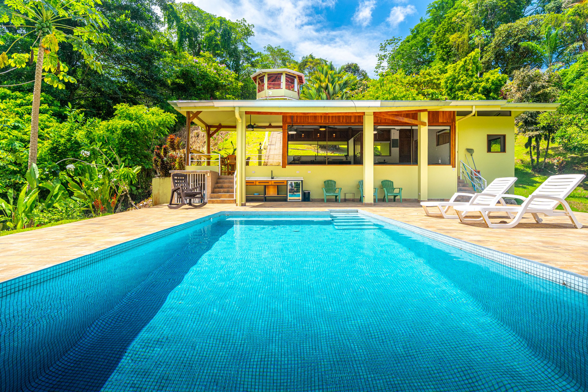 Amazing Mountain View and Ocean View House and Guest House on 4.5 Acres of land in Ojochal