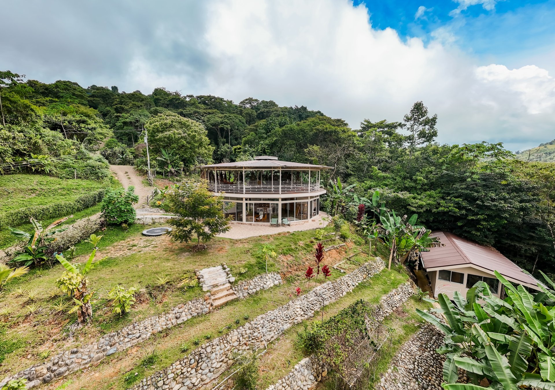 Scenic 2-Home Property for Sale in Serenity Gardens, Costa Rica – 1 Acre Mountain Estate Near Ojochal