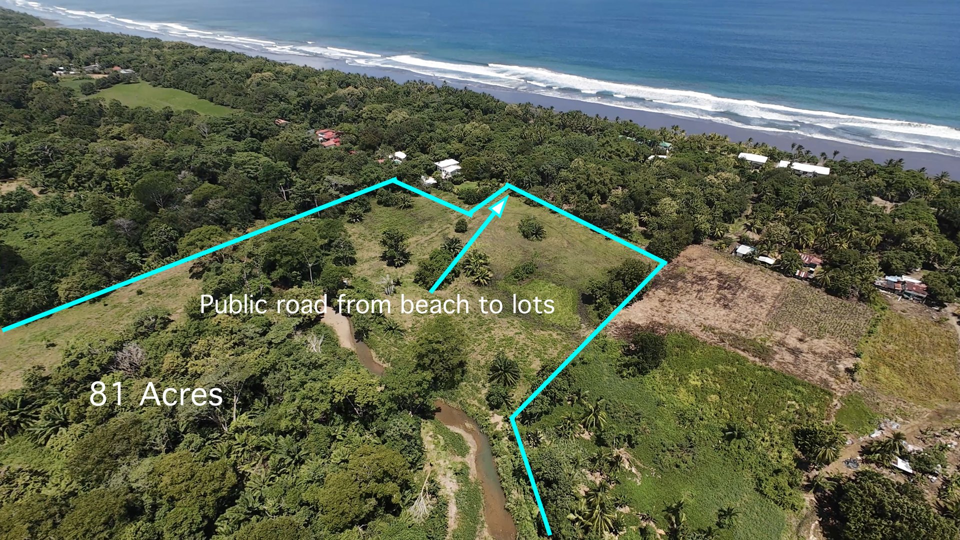 Access Beach Lots -81 Acres-Matapalo