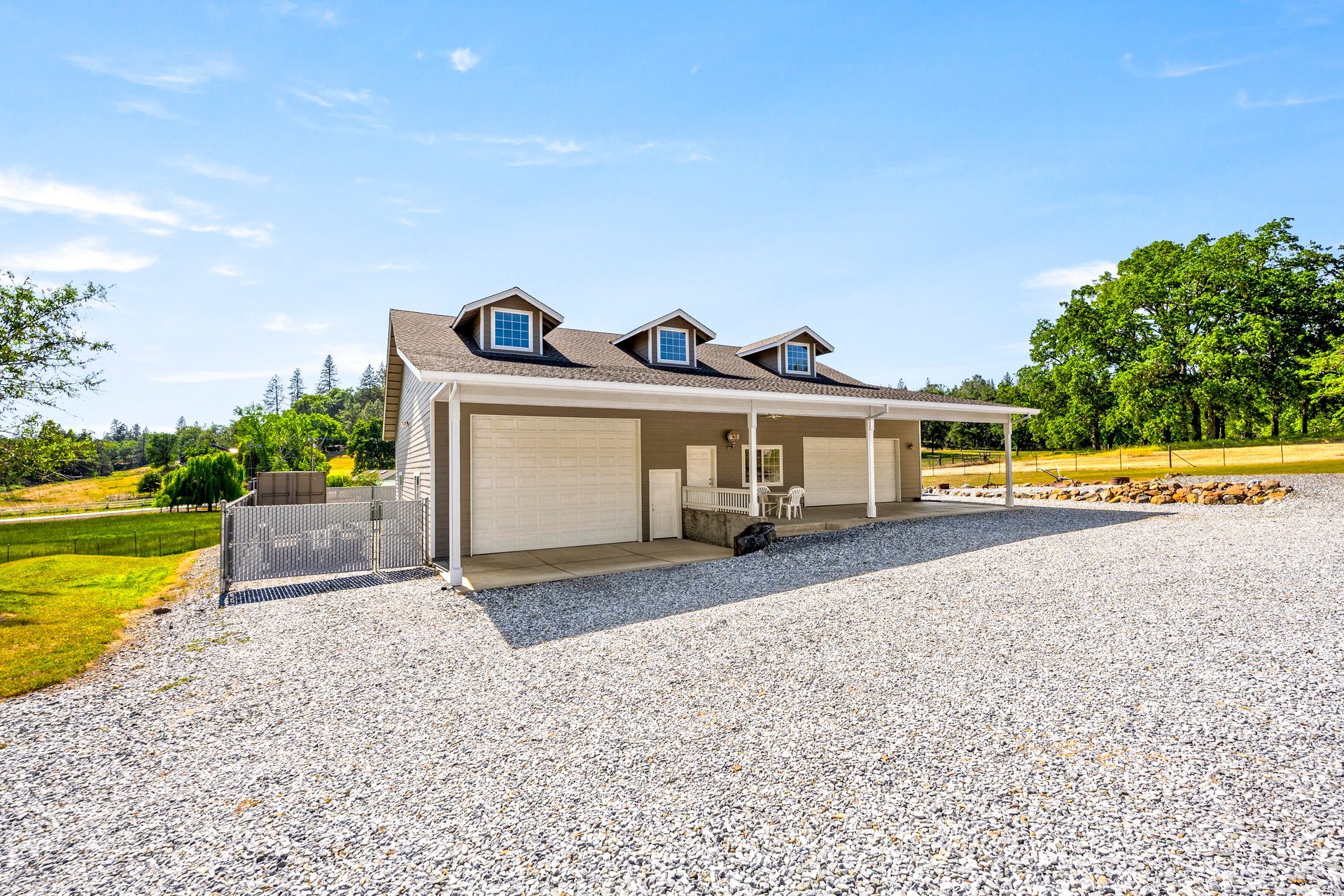 Custom Built Home on 4 Flat Acres in the Heart of Pleasant Valley – A Car Enthusiast's Dream!