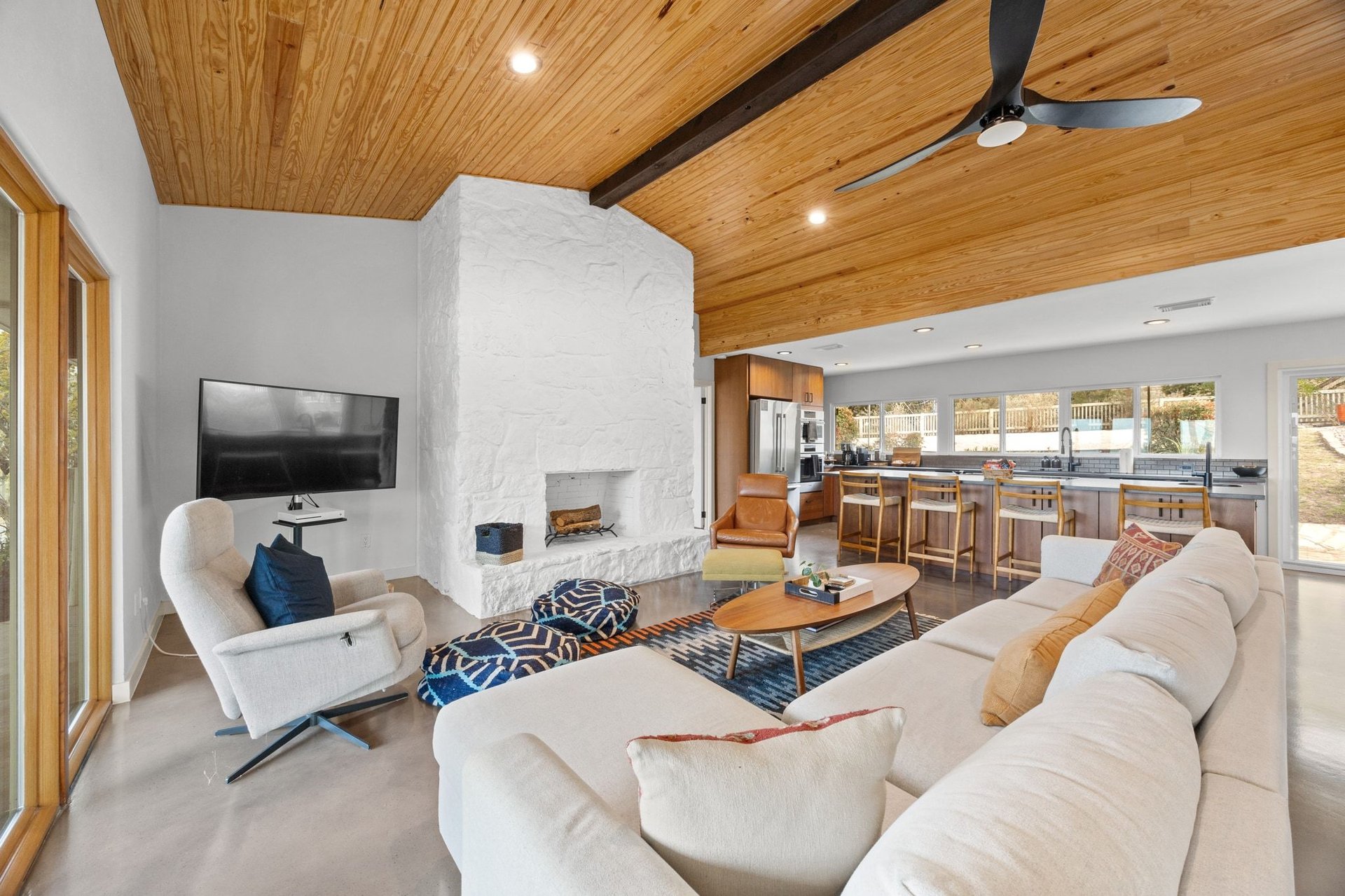 The Ultimate Hilltop Modern Ranch Escape | Upgraded Deck w/ Pool, Panoramic Views, Near Lake Travis and Golf Course