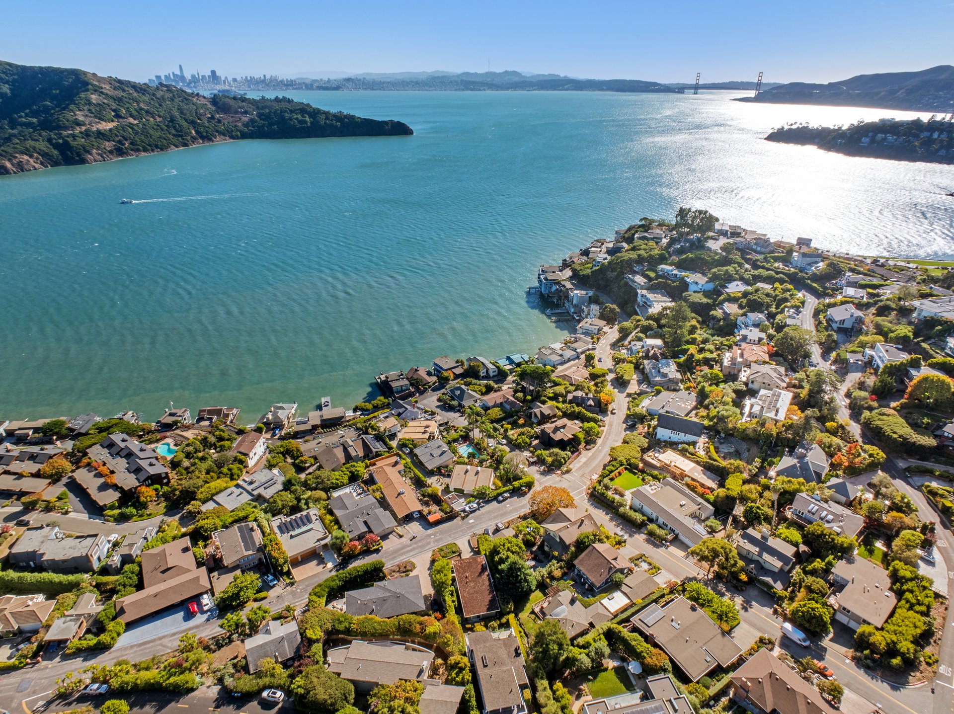 Picturesque Views of the Bay and Angel Island