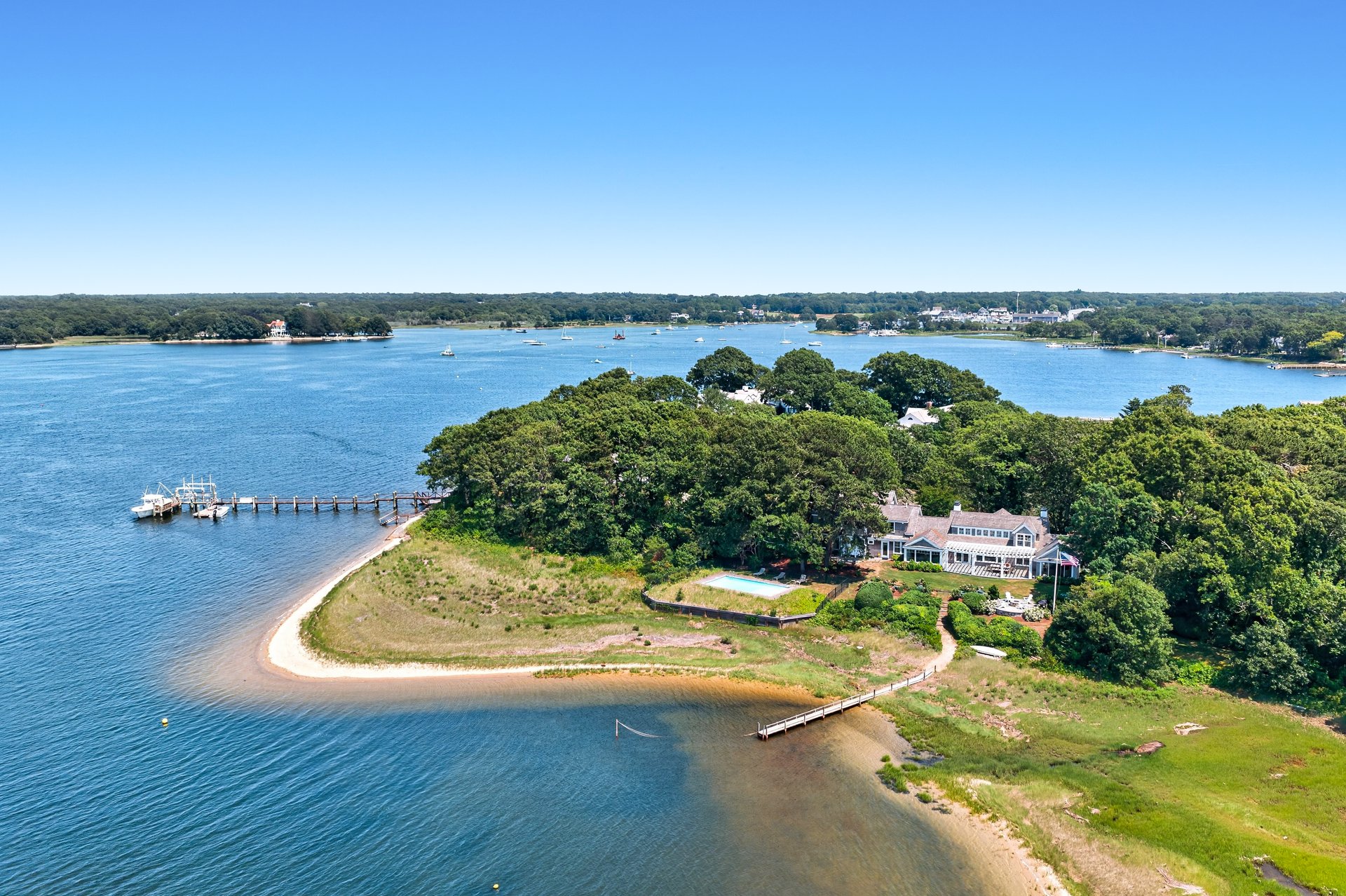 Exquisite Waterfront Estate on Oyster Harbors