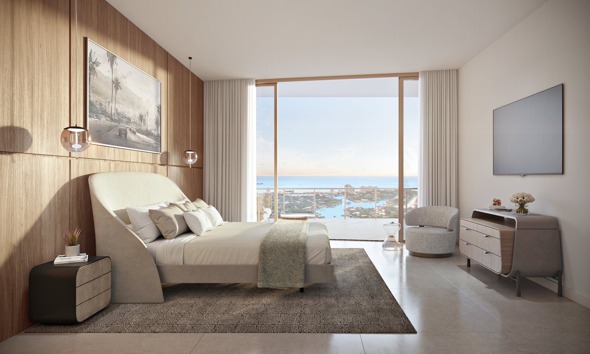 Andare Residences facade detail rendering