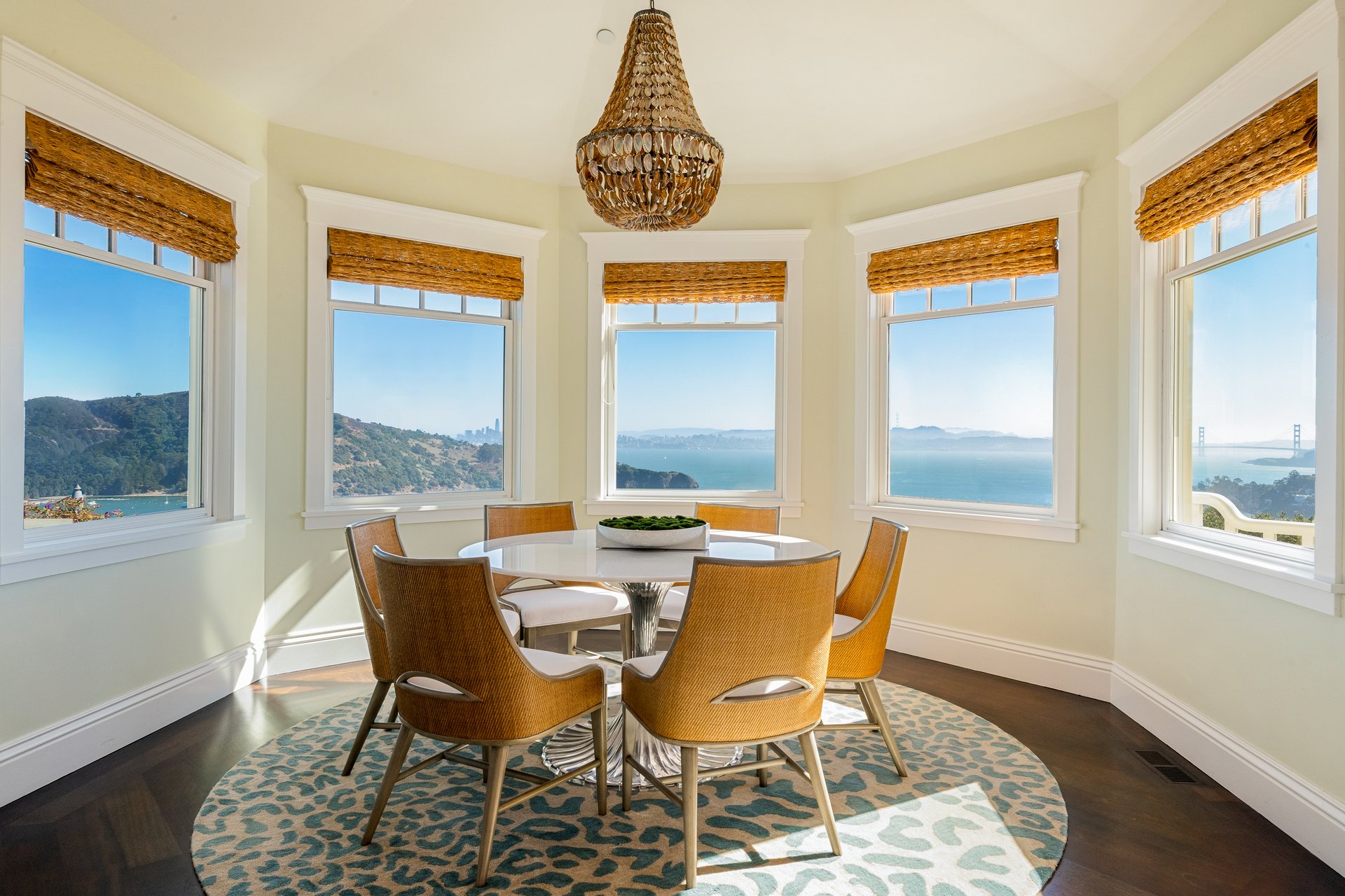 Exceptional East Coast-Inspired Estate with Sweeping Views of San Francisco and the Golden Gate Bridge