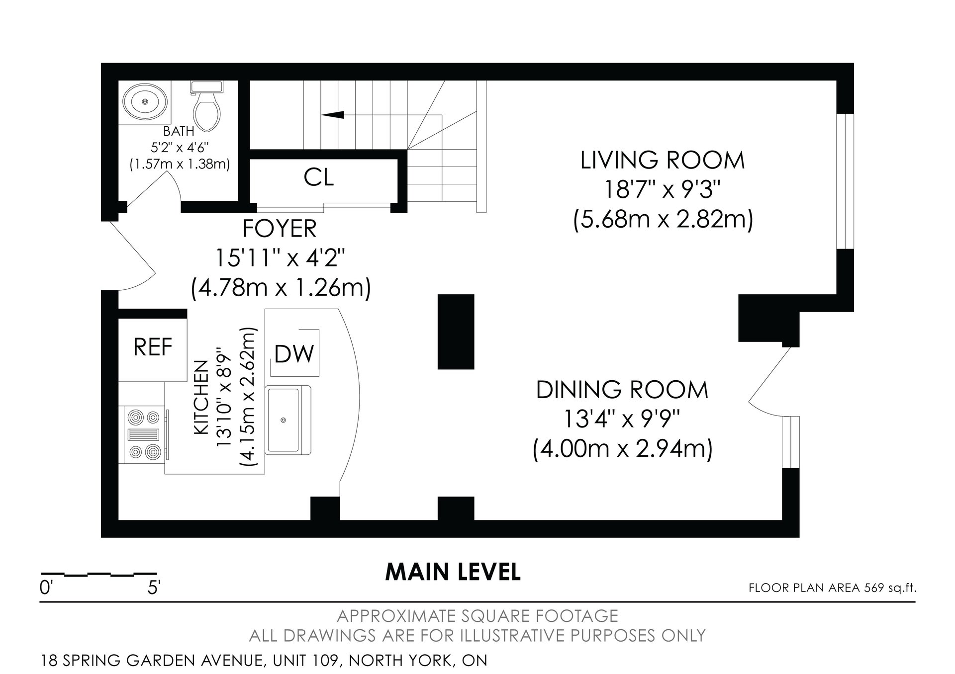 #109 - 18 Spring Garden Avenue, Toronto Unit: 109