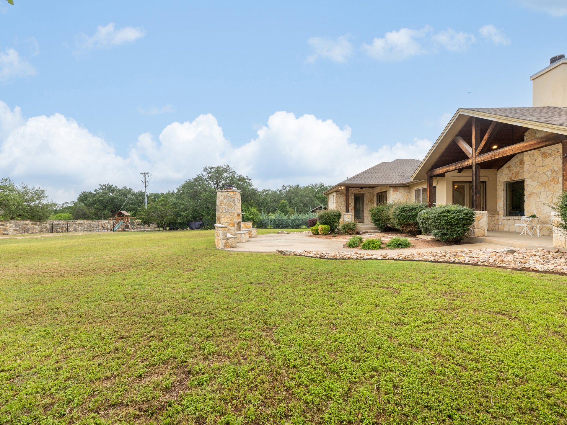 Private 1-Acre Retreat in Beltorre | Single-Story Gem w/ Dual Islands + Outdoor Fireplace