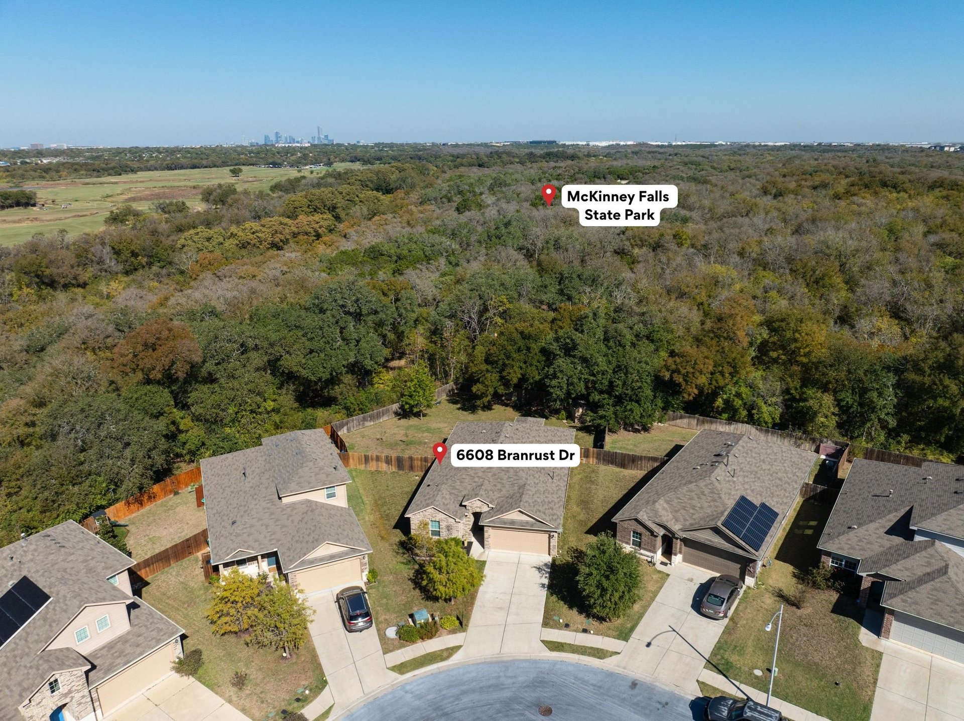 Rare 0.302-Acre Cul-de-Sac Gem Backing to McKinney Falls State Park | Largest 1-Story Plan