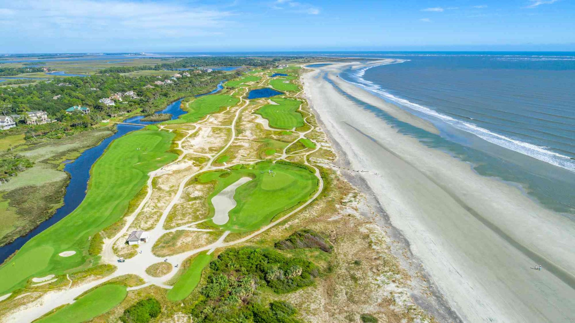 Scenic view of the Ocean Course at Kiawah Island, one of the top golf courses in the U.S.