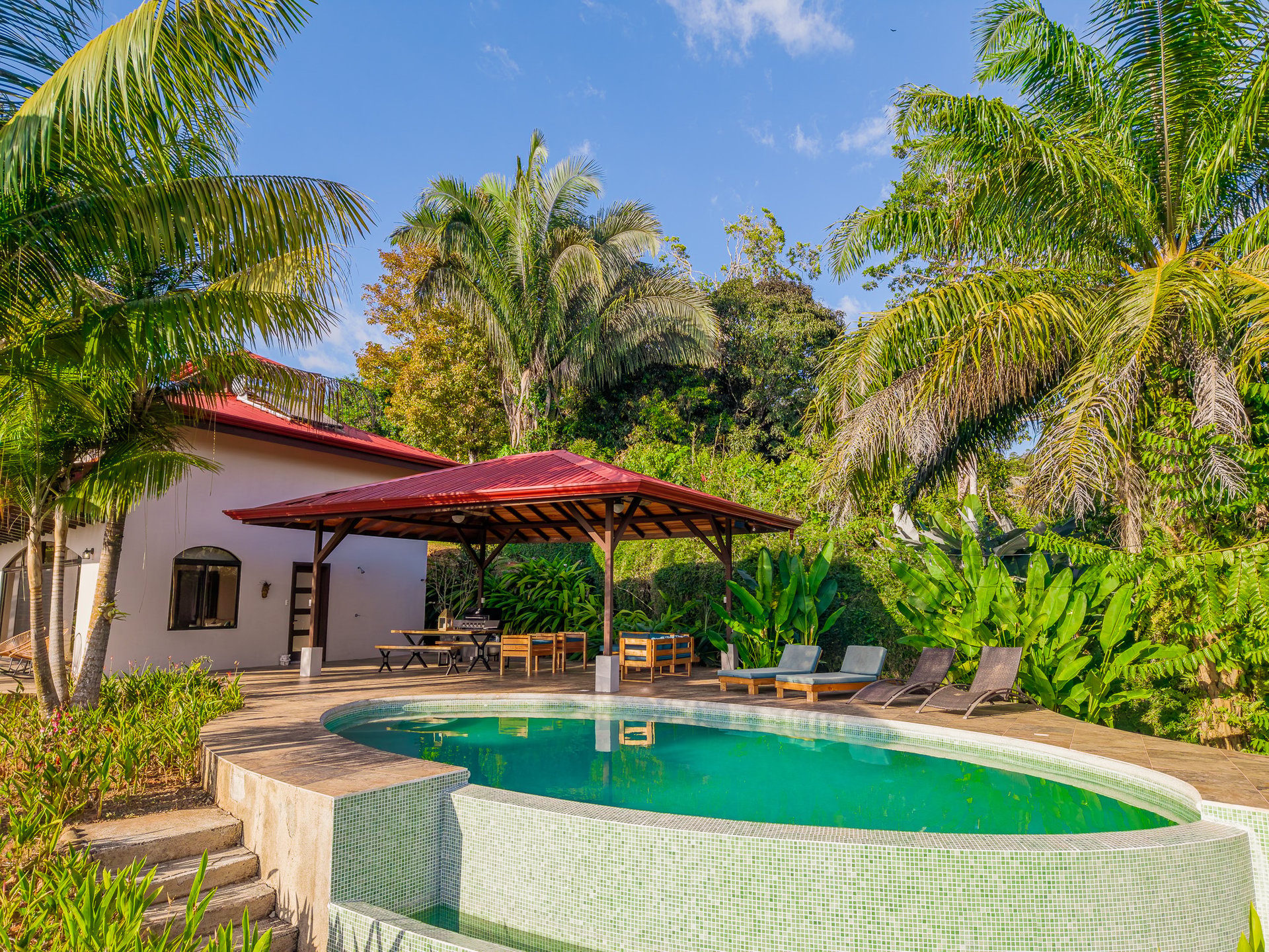 Sunset Ocean View Home on 2.6 Acres Platanillo