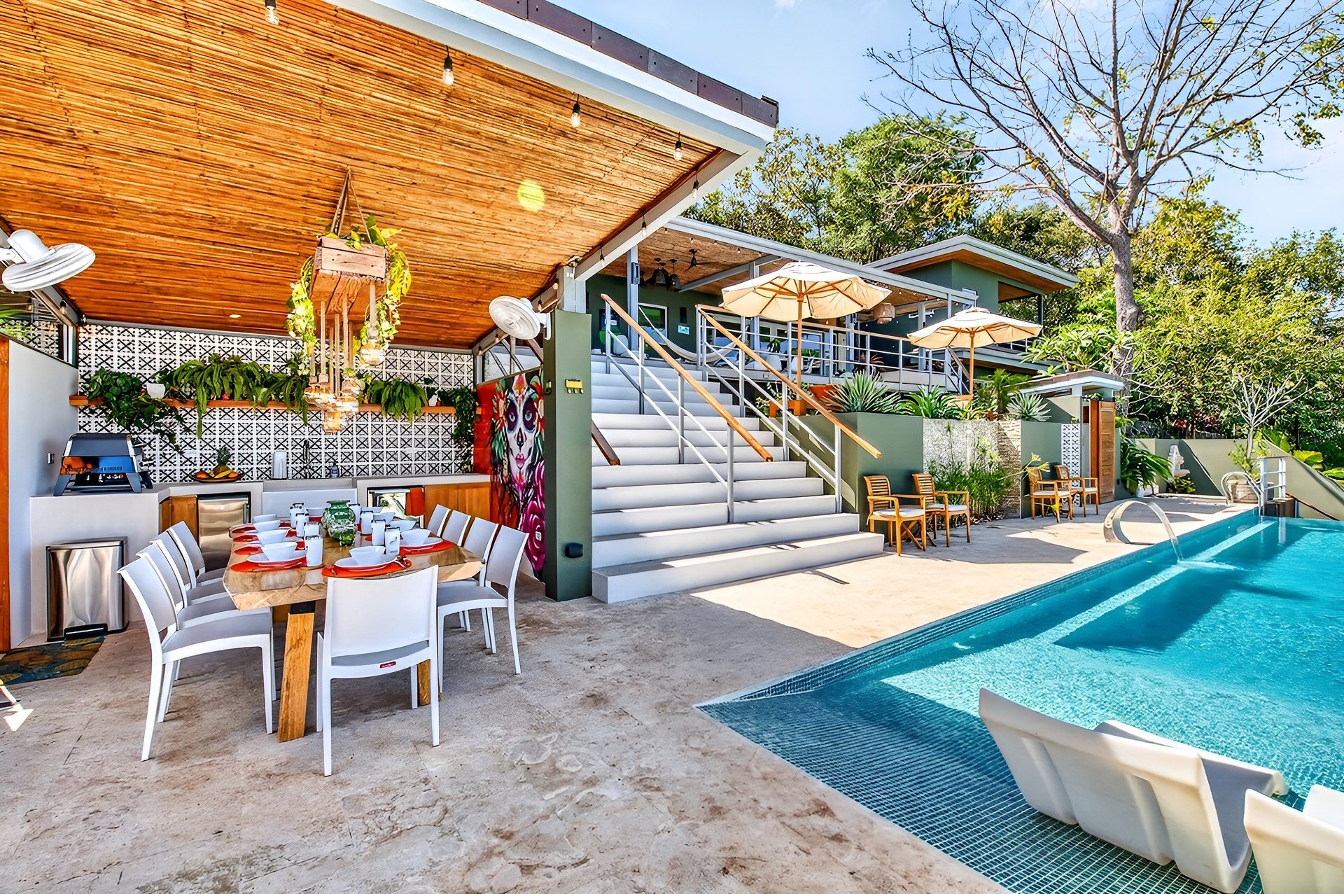 Casa Pochote | Artisan Luxury Villa in Tamarindo | Pool, Jacuzzi & Langosta Beach Club Membership Included