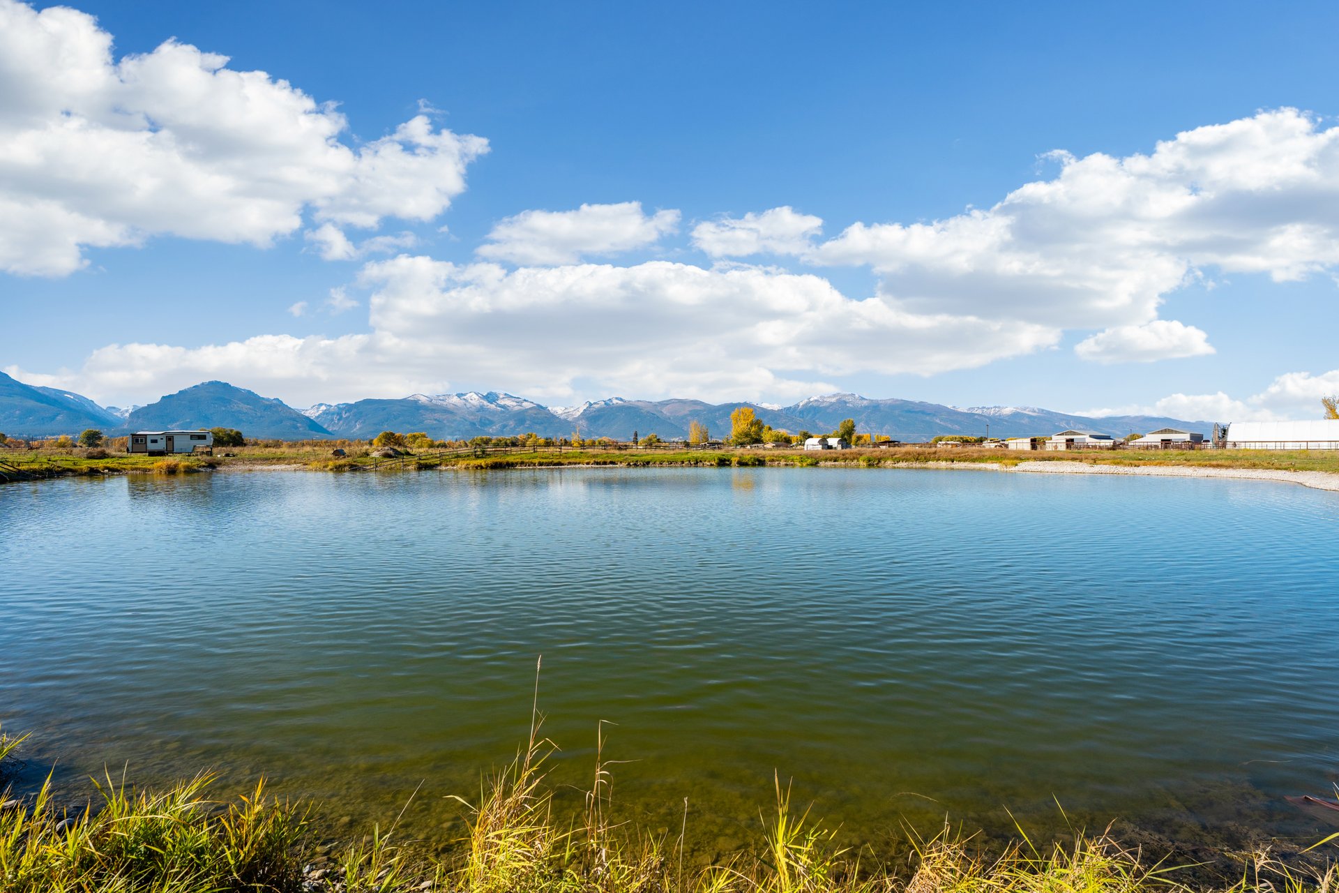 Pond at 5C Arena & Event Center in the Bitterroot Valley