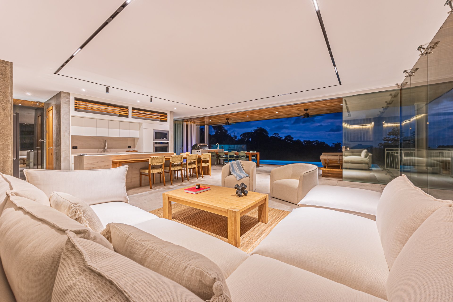 New contemporary tropical villa boasts with a movie theater and views of the iconic whale’s tail
