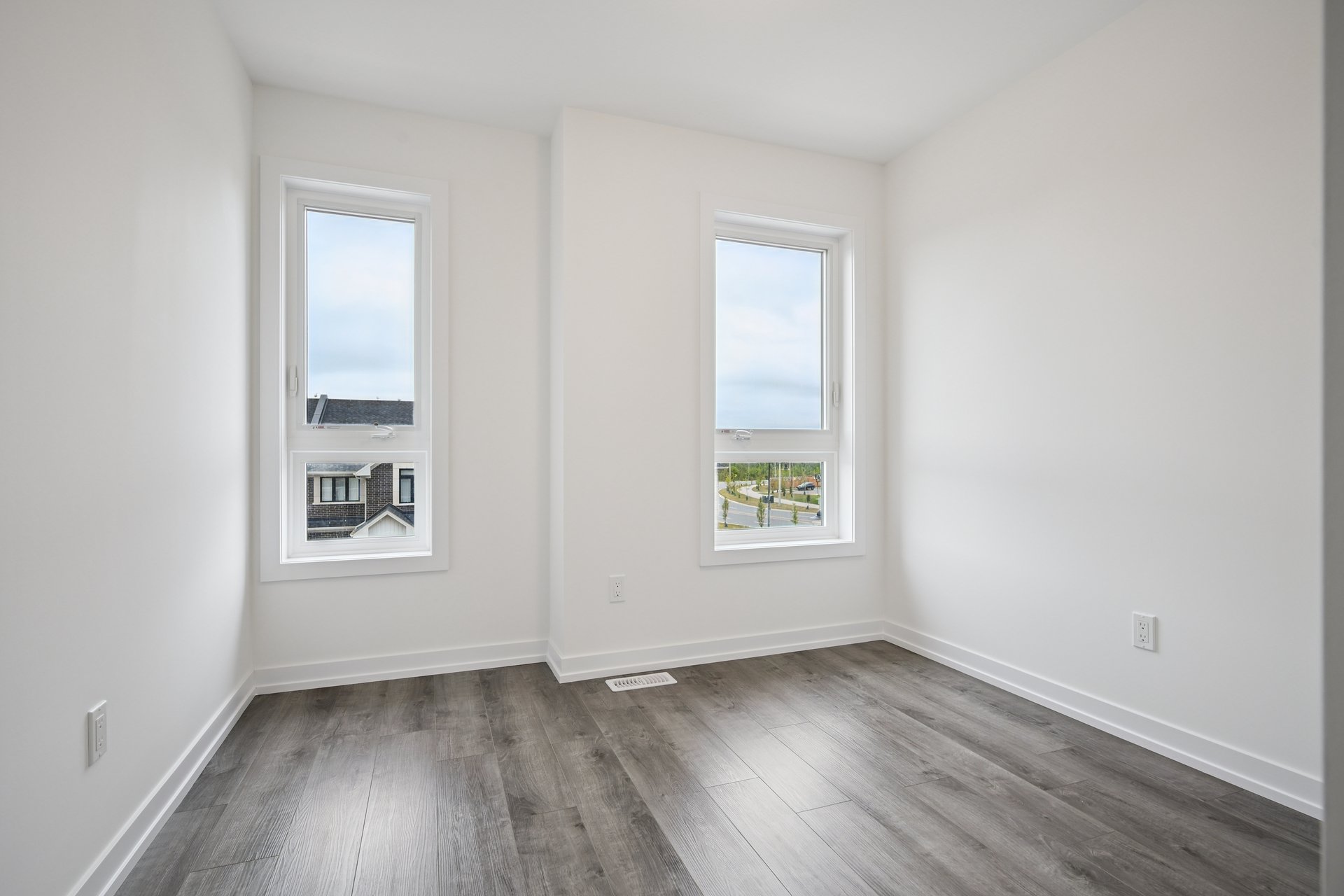 Brand-new, never-lived-in stacked townhome