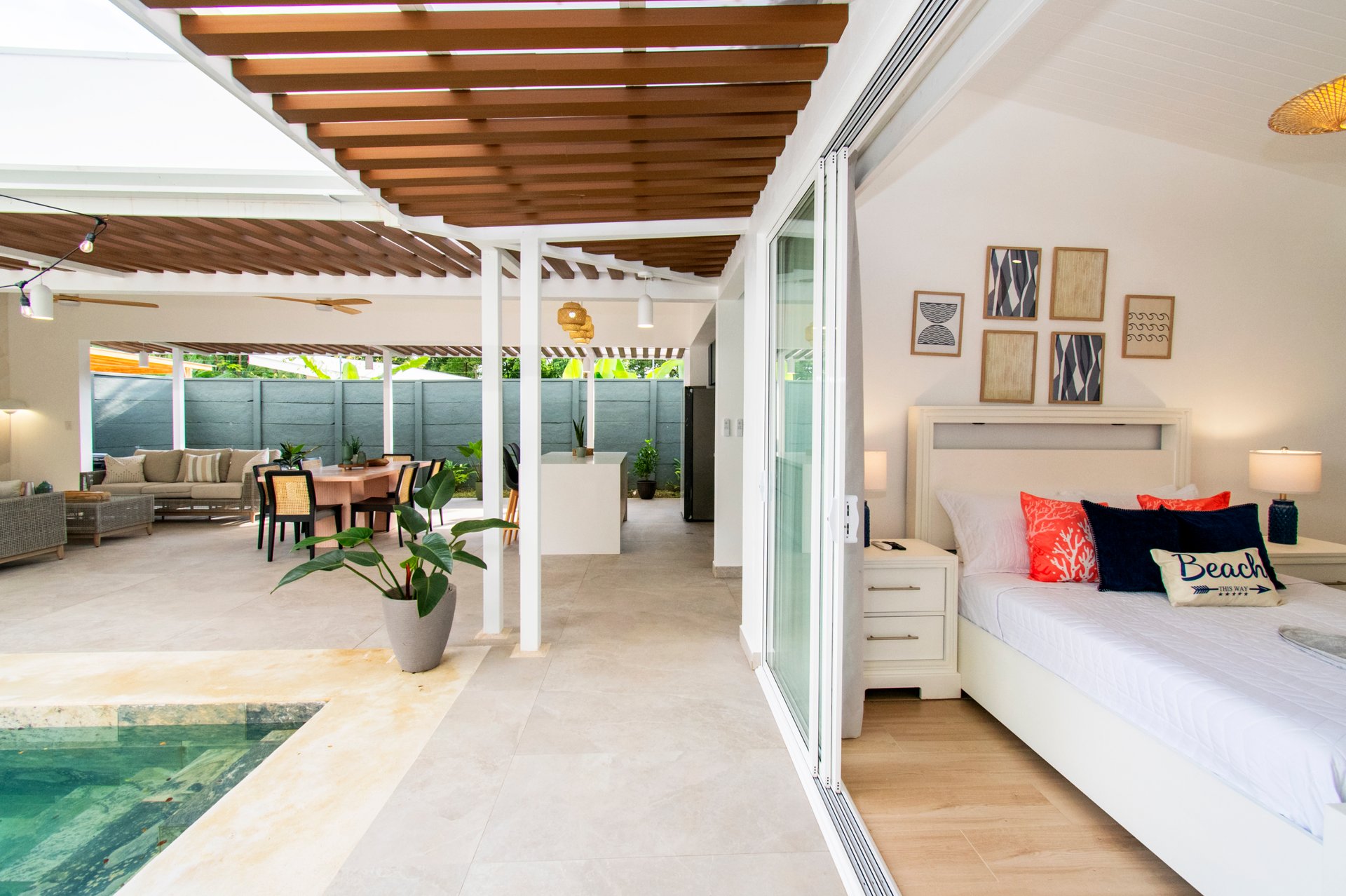 Turnkey Tropical Home Steps from the Beach