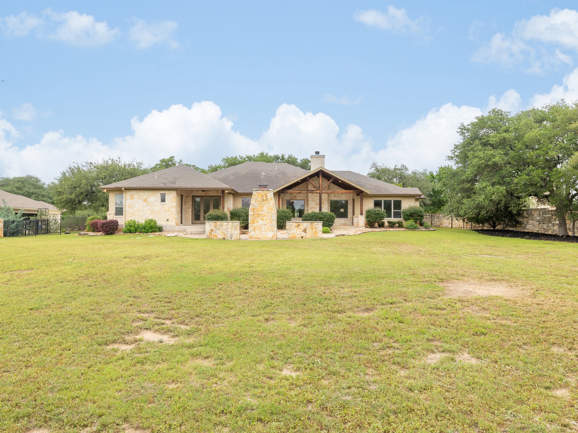 Private 1-Acre Retreat in Beltorre | Single-Story Gem w/ Dual Islands + Outdoor Fireplace