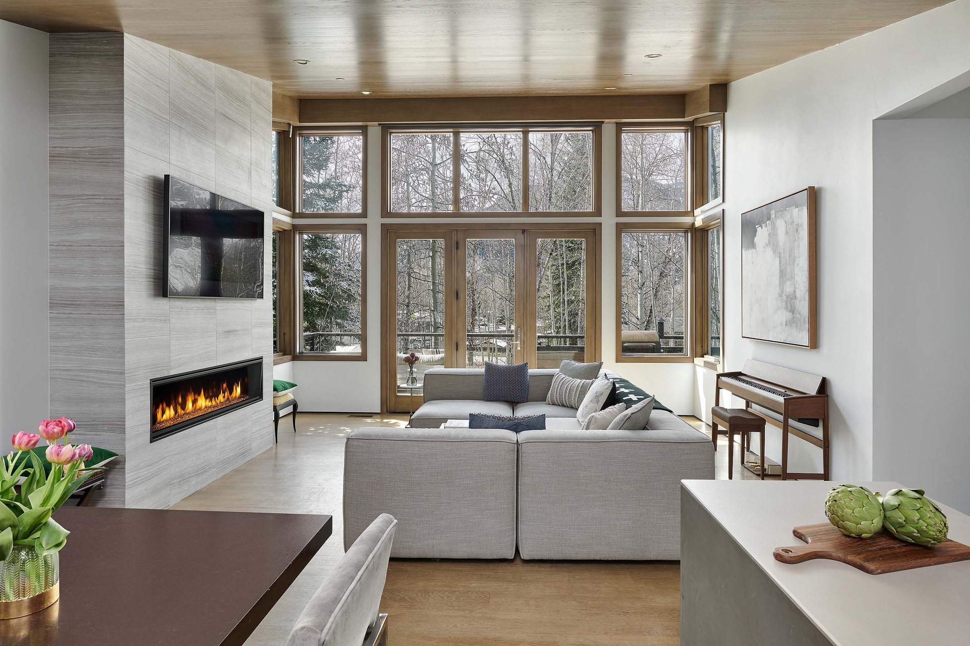  Contemporary Home Nestled on the North Side of Aspen 