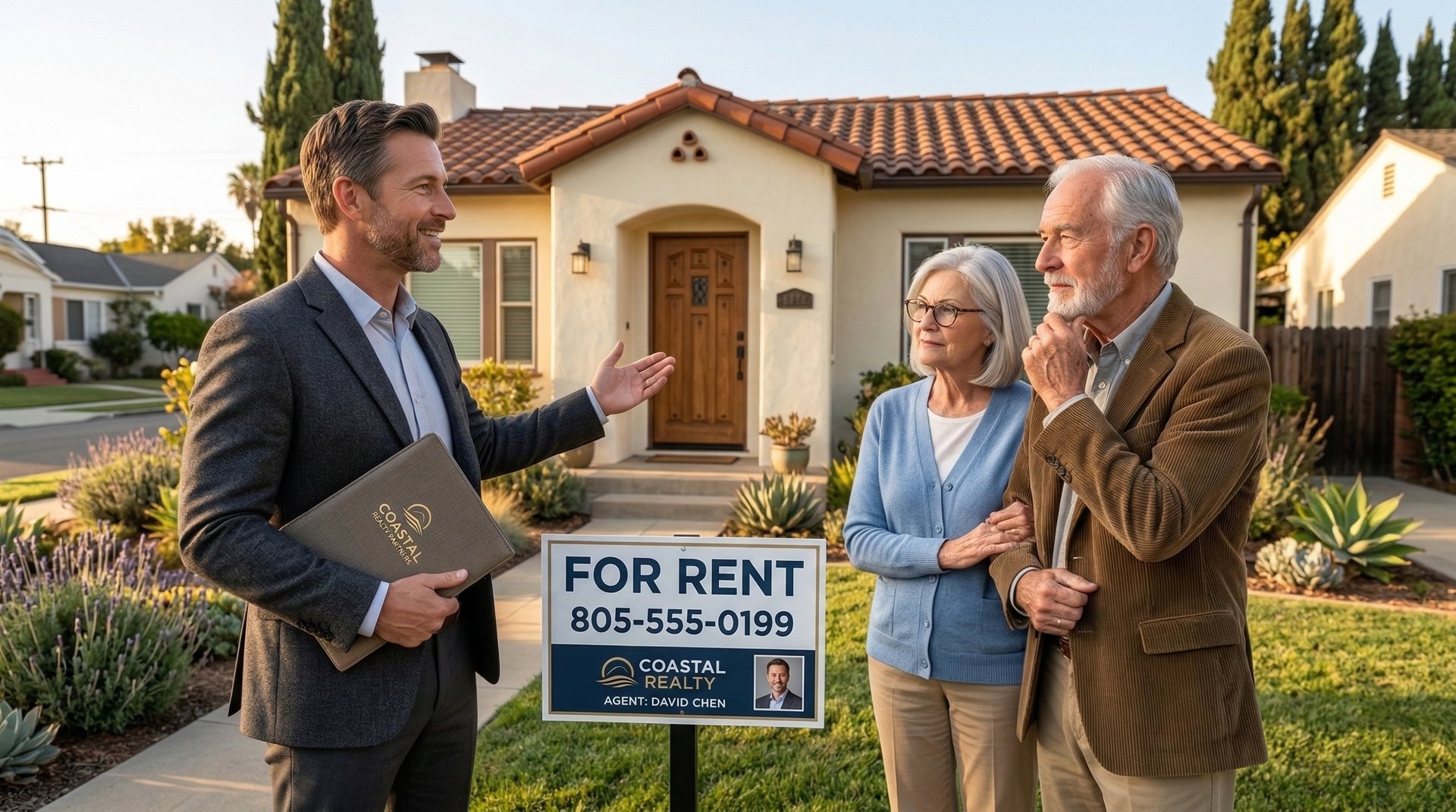 Real estate investor reviewing expenses including property taxes for a Central Coast rental property