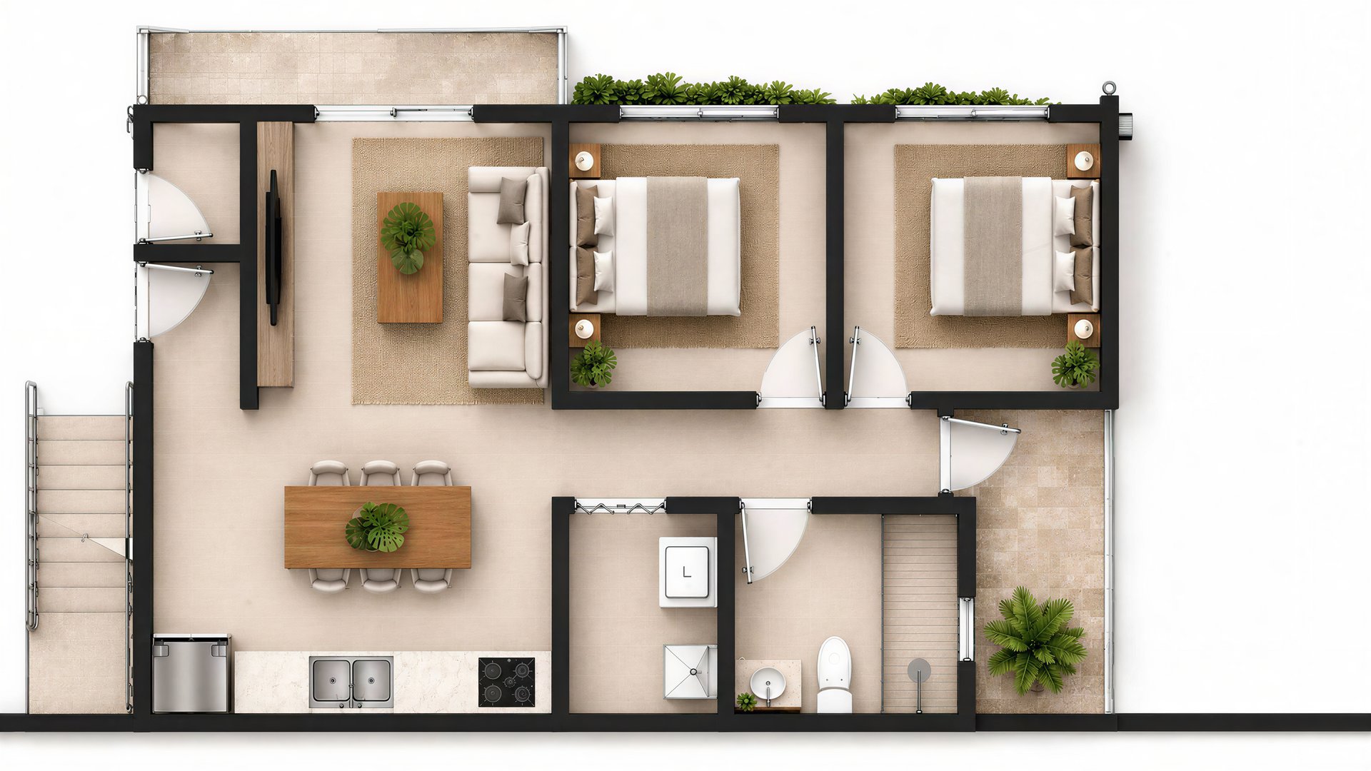 912 Flats | 6-Unit Boutique Building Near Playas del Coco, Guanacaste, Costa Rica