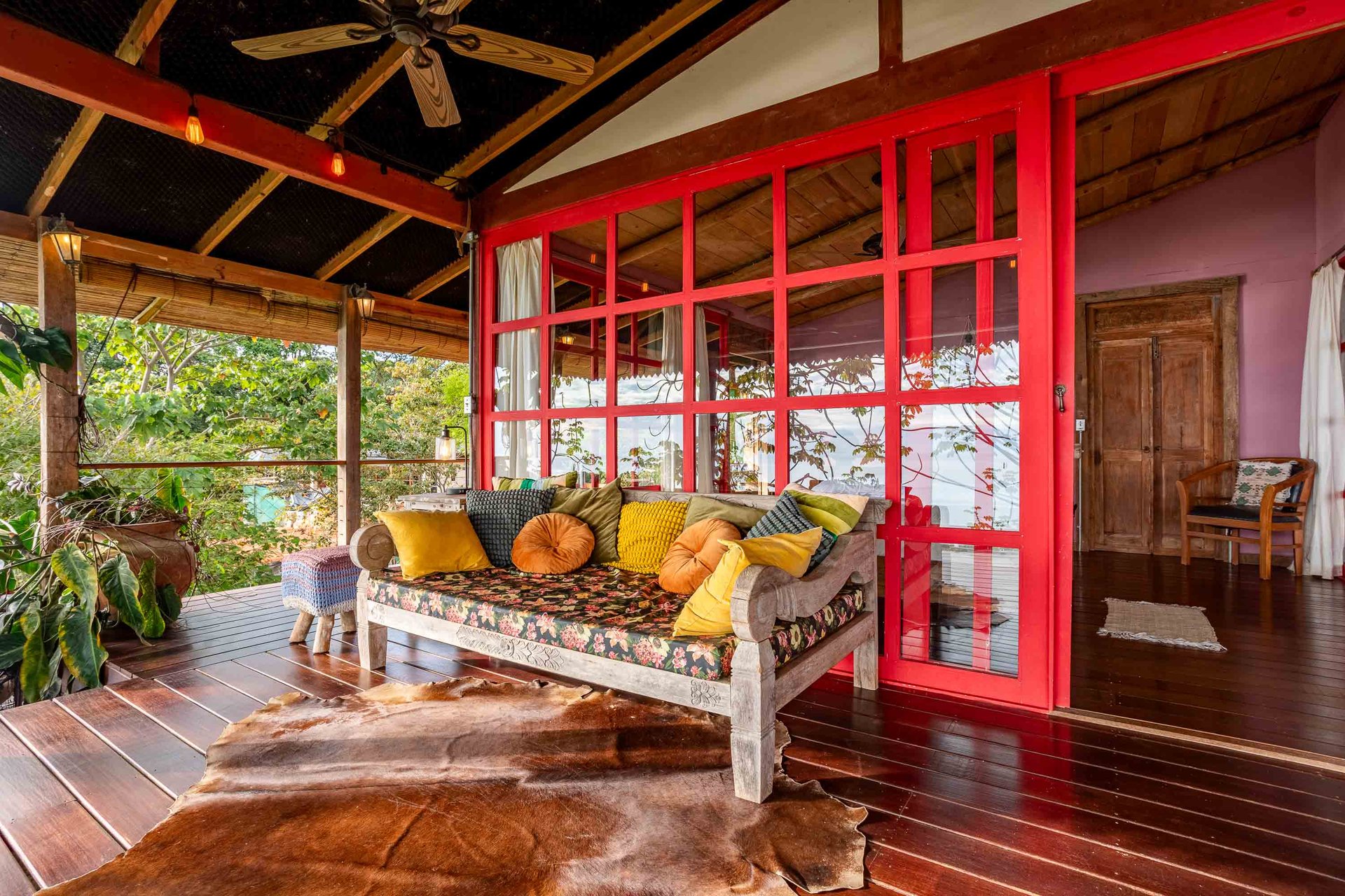 A Handcrafted Residence Immersed in Nature Above the Canopy Ocean View Architectural Home