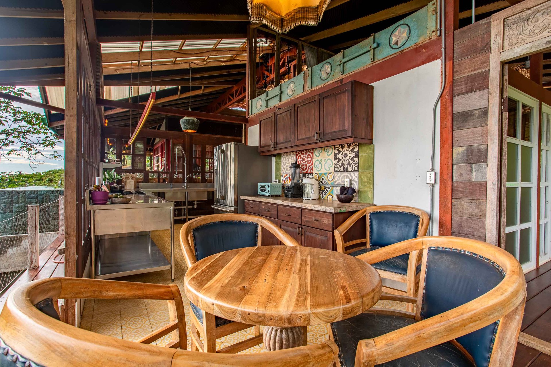 A Handcrafted Residence Immersed in Nature Above the Canopy Ocean View Architectural Home