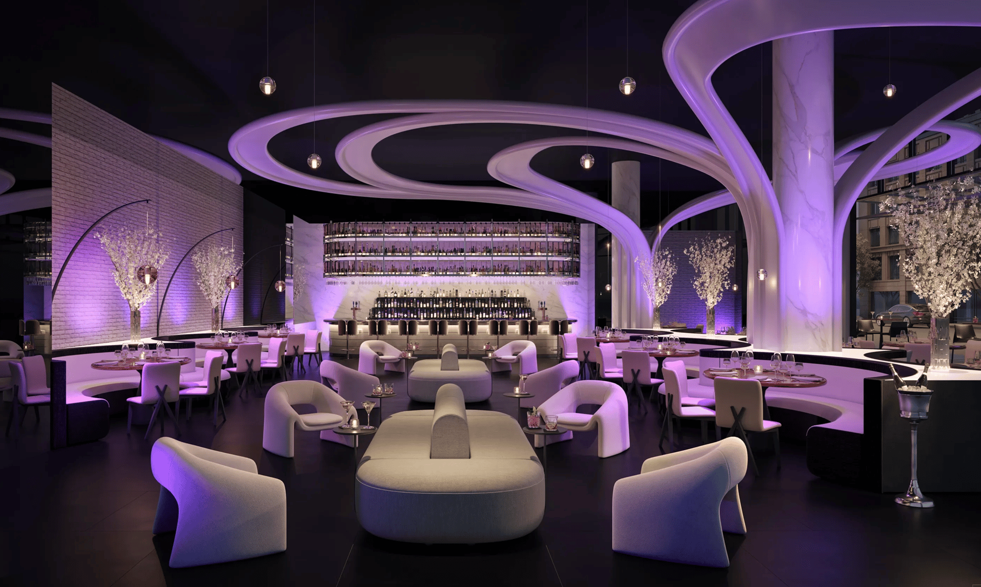 Rendering of STK Steakhouse at Hotel Ora Tampa