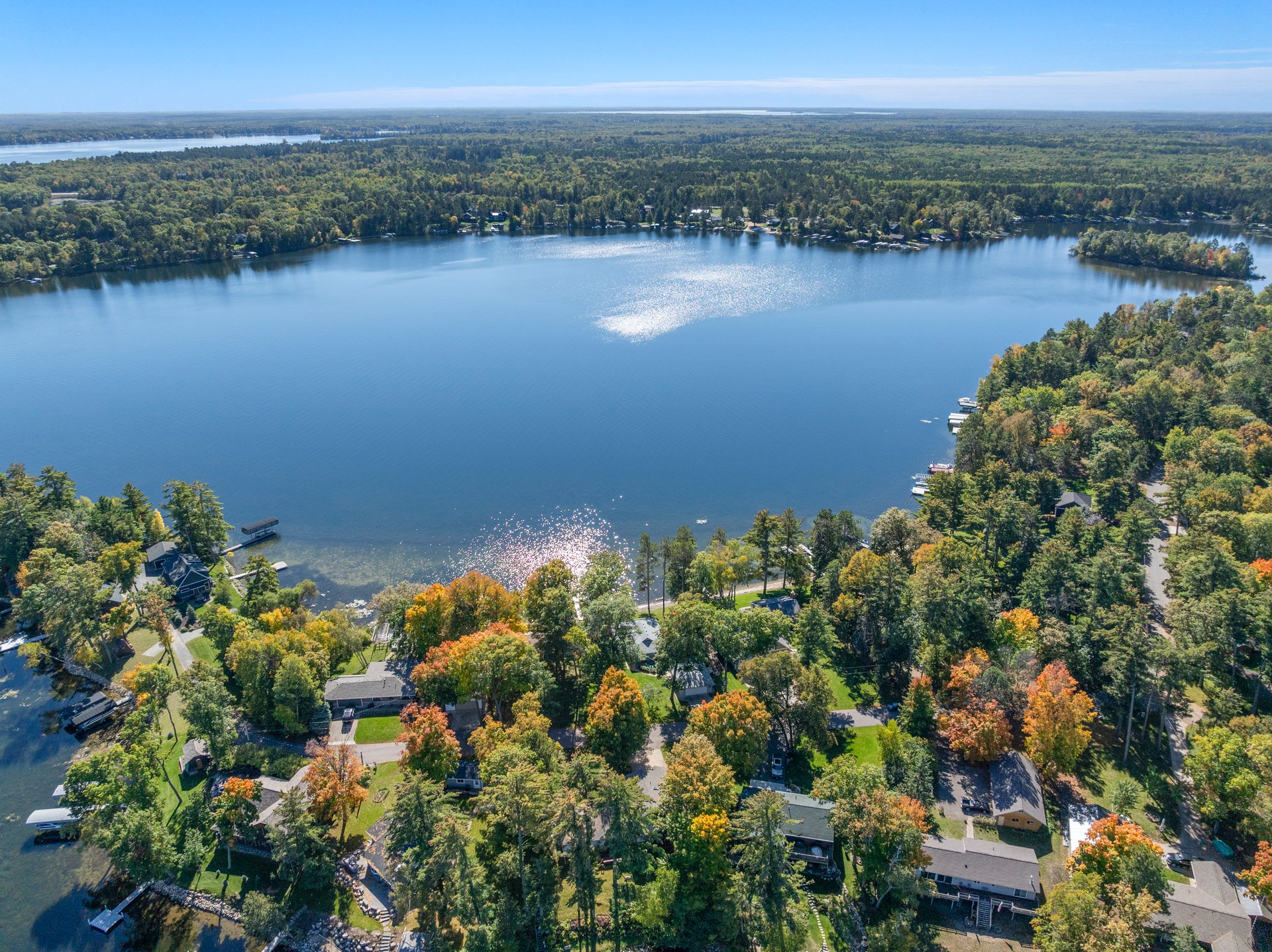 Charming, Southfacing Cabin with Sandy Beach on the Whitefish Chain