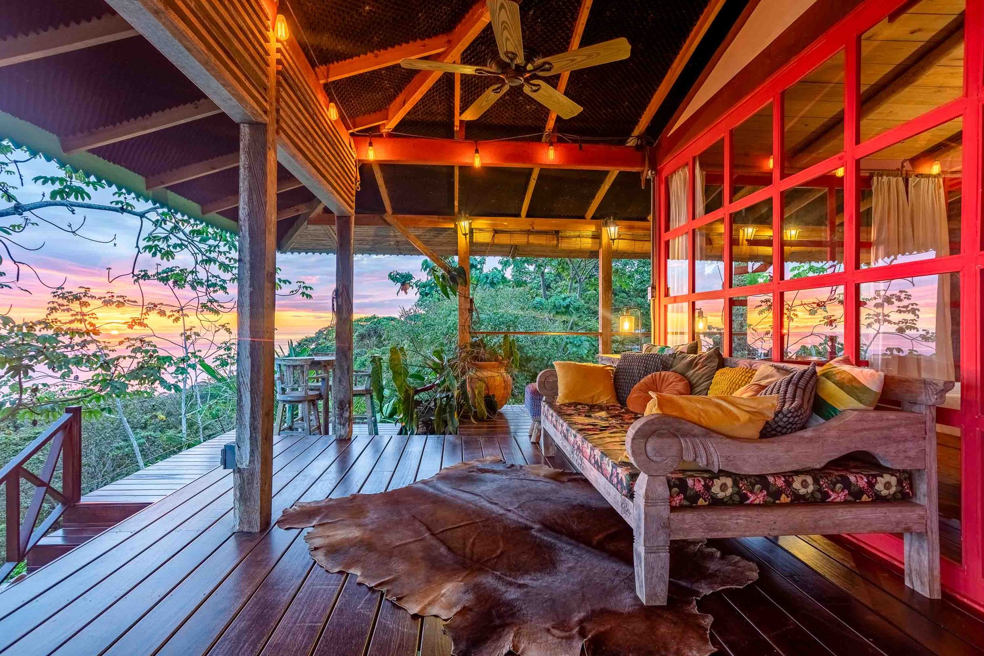 A Handcrafted Residence Immersed in Nature Above the Canopy Ocean View Architectural Home
