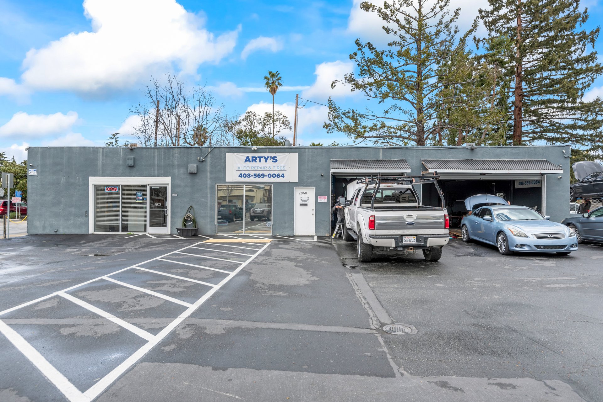 1,800 SF Auto Repair Bldg. For Sale in Campbell
