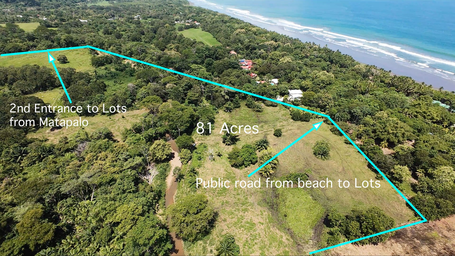 Access Beach Lots -81 Acres-Matapalo