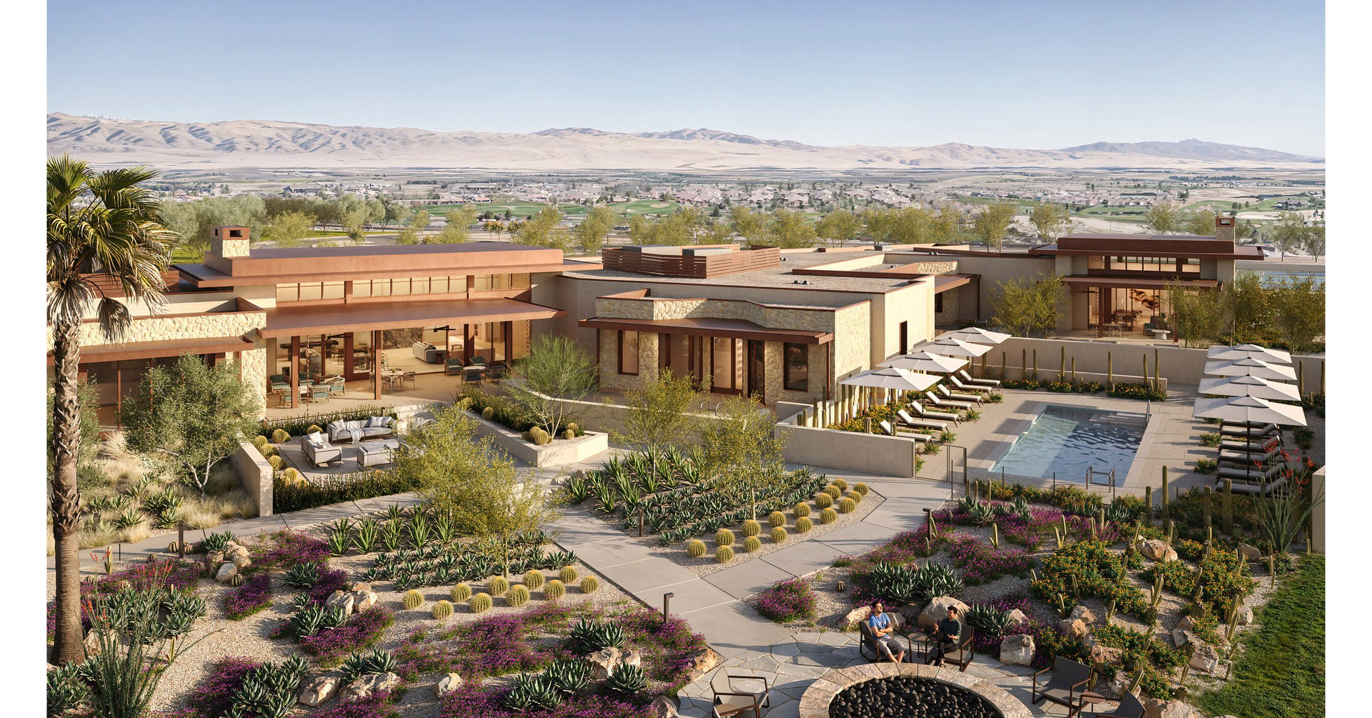 Conceptual rendering of the planned range pavilion at Coral Mountain Desert Club in La Quinta