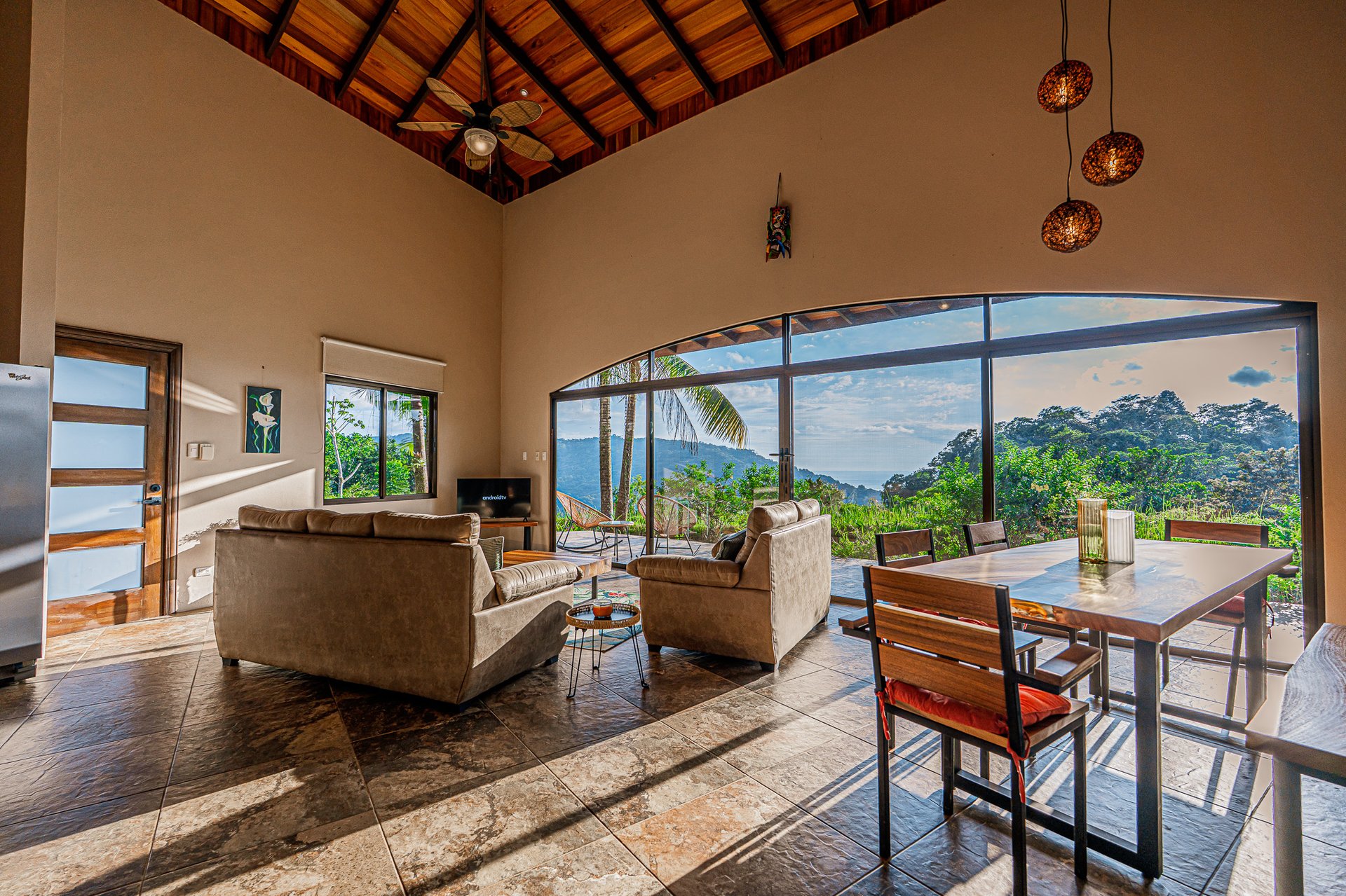 Sunset Ocean View Home on 2.6 Acres Platanillo