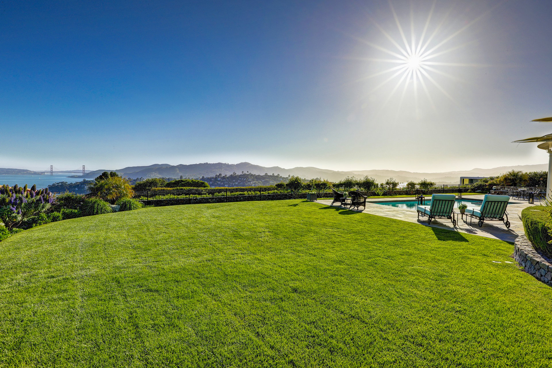 Exceptional East Coast-Inspired Estate with Sweeping Views of San Francisco and the Golden Gate Bridge