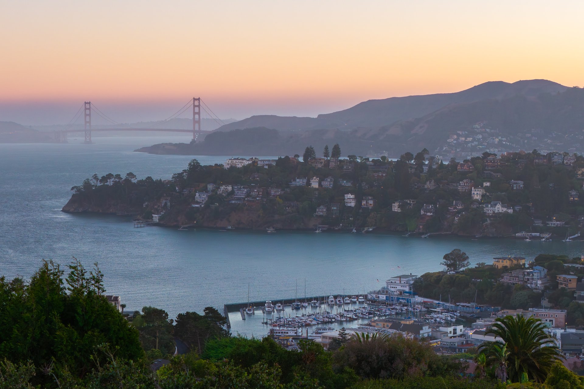 Exceptional East Coast-Inspired Estate with Sweeping Views of San Francisco and the Golden Gate Bridge