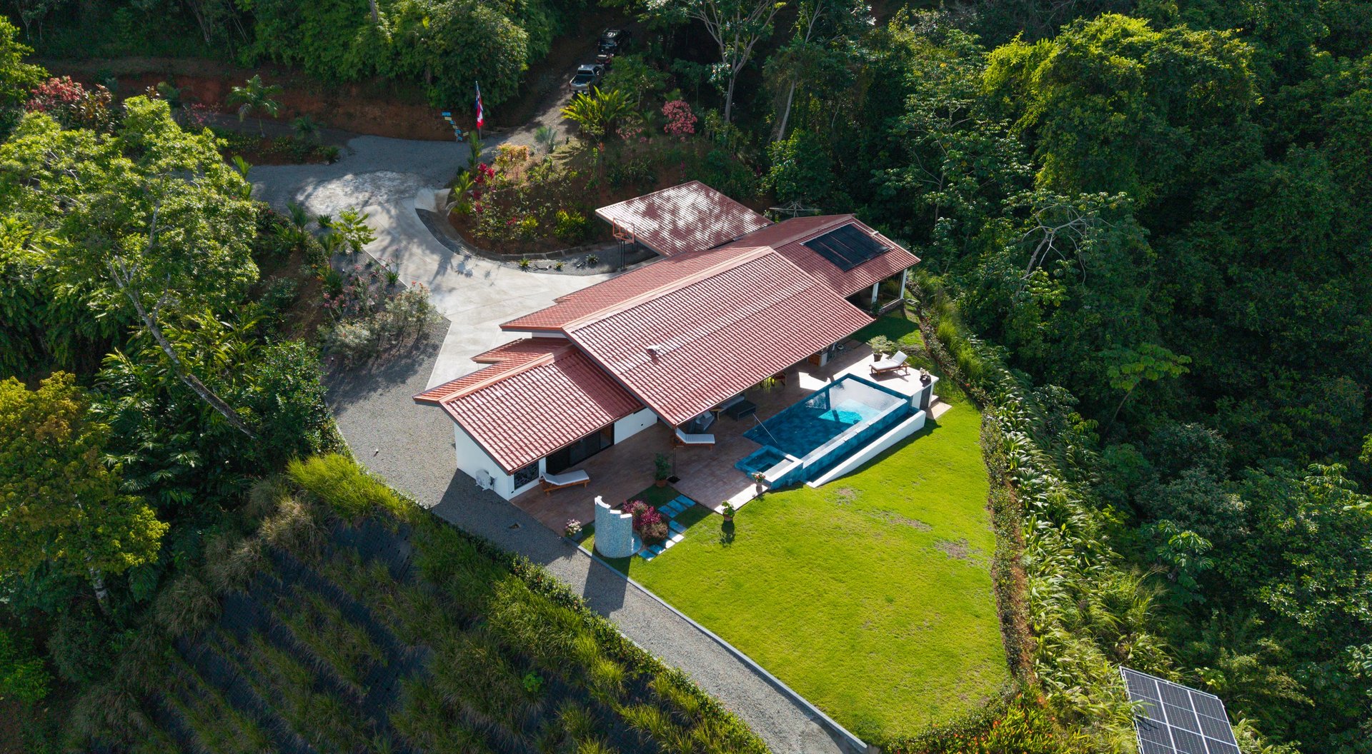 “NESTLED IN” LUXURY HOME AND GUEST HOUSE – A MOUNTAIN SANCTUARY – 3.4 ACRES