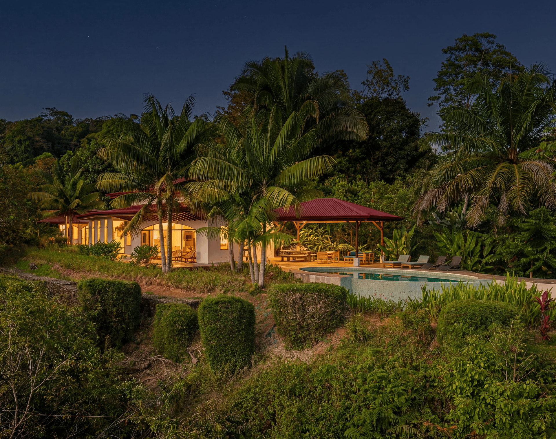 Sunset Ocean View Home on 2.6 Acres Platanillo