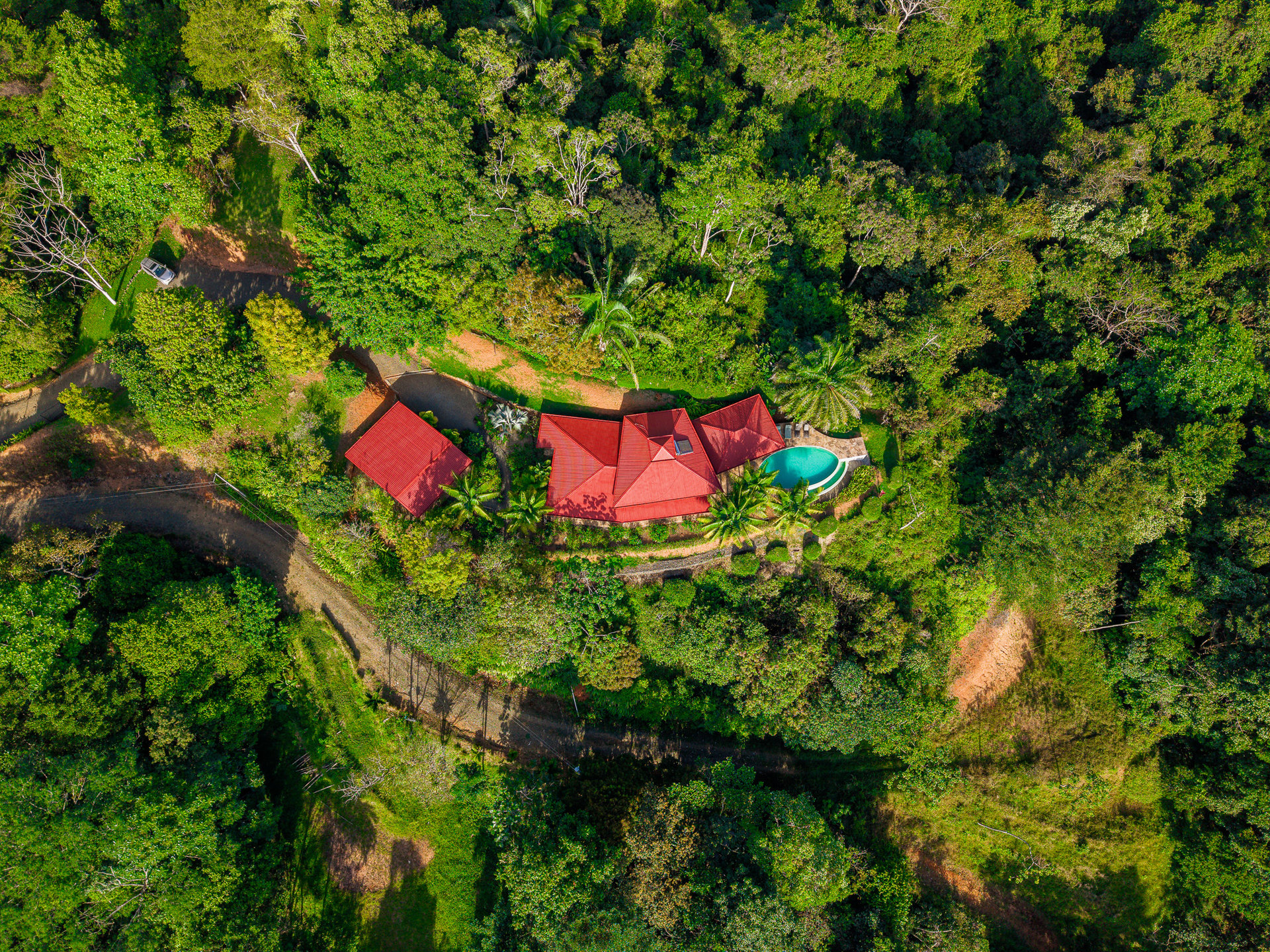 Sunset Ocean View Home on 2.6 Acres Platanillo