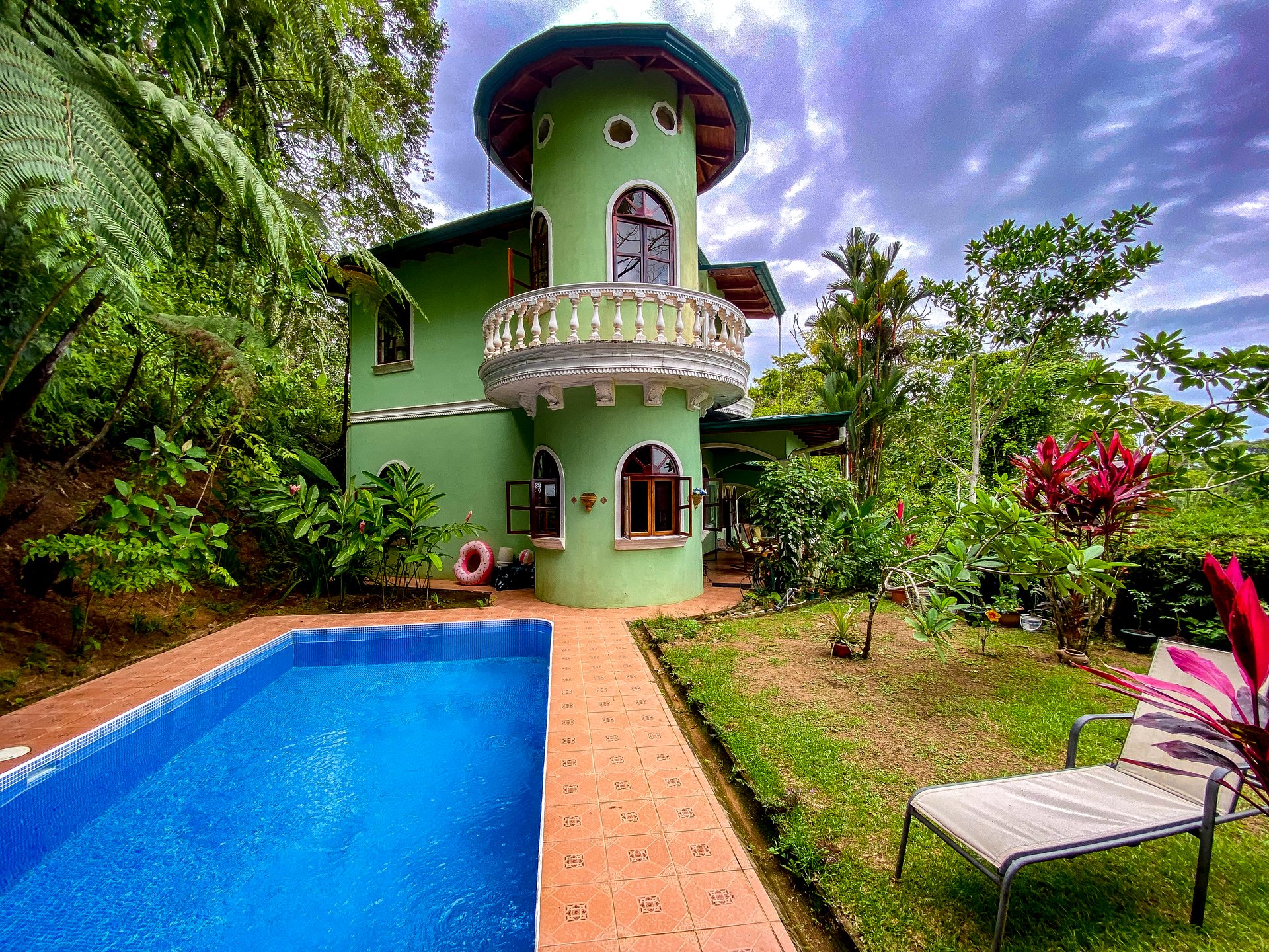 Ocean View Home for Sale in Ojochal with Pool & Jungle Views